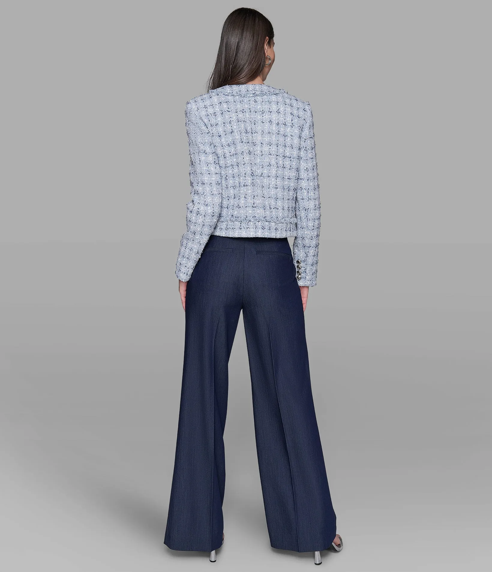 TWEED JACKET WITH CHAIN DETAIL sold by Karl Lagerfeld Paris product image thumbnail 2