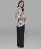 LONG SLEEVE BUTTON FRONT BLOUSE sold by Karl Lagerfeld Paris