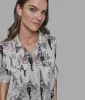LONG SLEEVE BUTTON FRONT BLOUSE sold by Karl Lagerfeld Paris