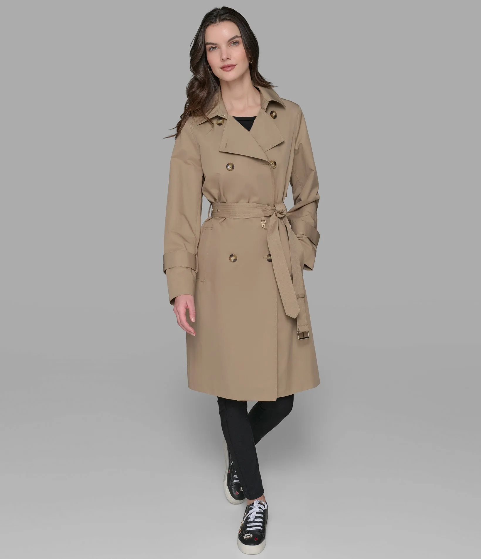 TRENCH WITH EMBOSSED LOGO BACK sold by Karl Lagerfeld Paris