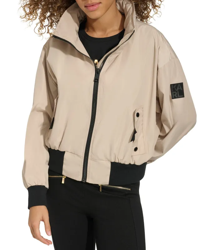 DOLMAN SLEEVE BOMBER sold by Karl Lagerfeld Paris