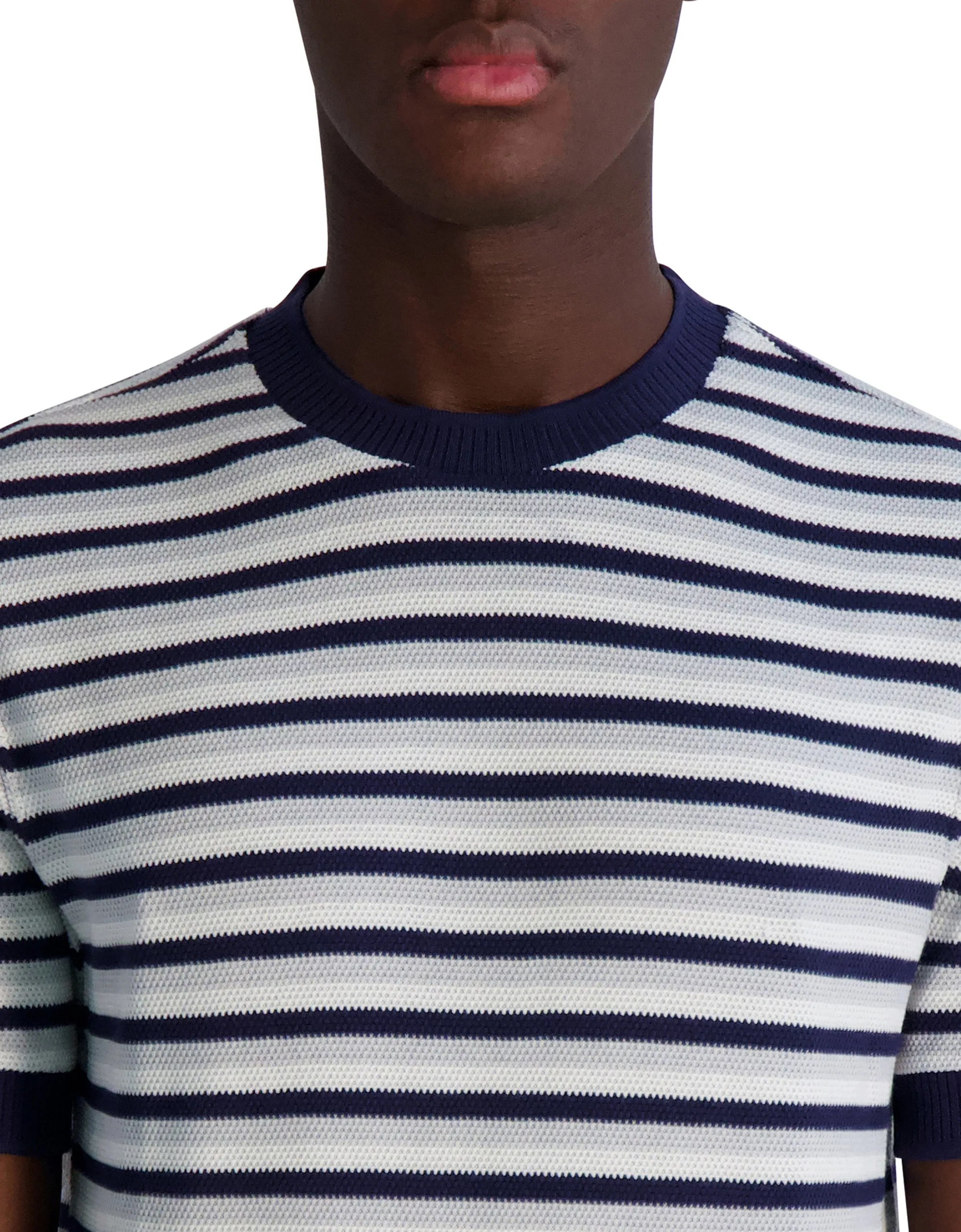 KNIT STRIPE SHORT SLEEVE TEE sold by Karl Lagerfeld Paris product image thumbnail 5