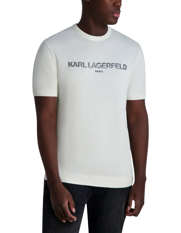 VISCOSE LOGO TEE SWEATER sold by Karl Lagerfeld Paris