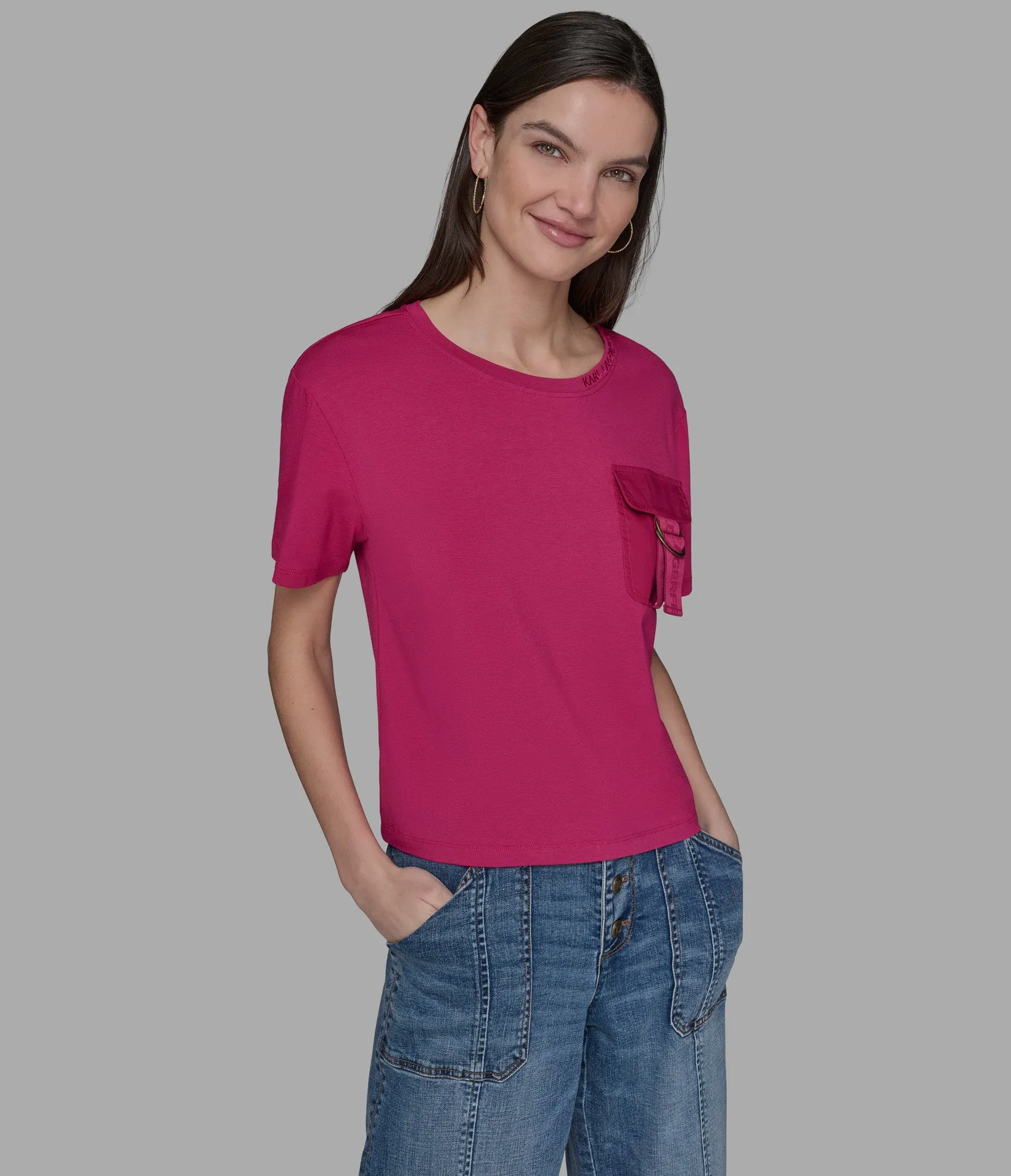 UTILITY POCKET TEE sold by Karl Lagerfeld Paris