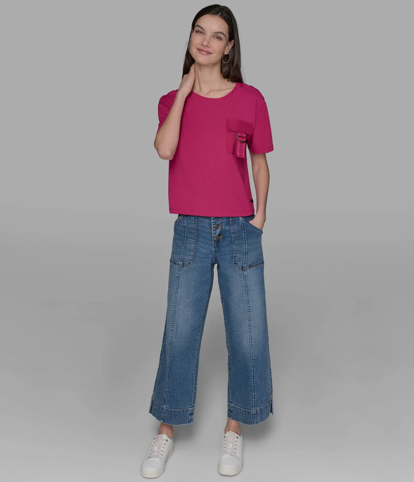 UTILITY POCKET TEE sold by Karl Lagerfeld Paris product image thumbnail 3