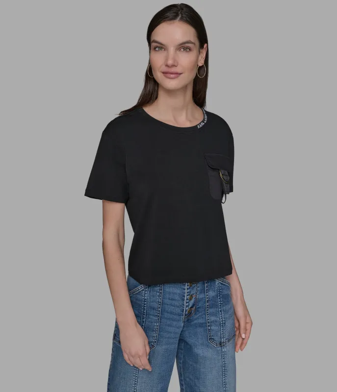 UTILITY POCKET TEE sold by Karl Lagerfeld Paris