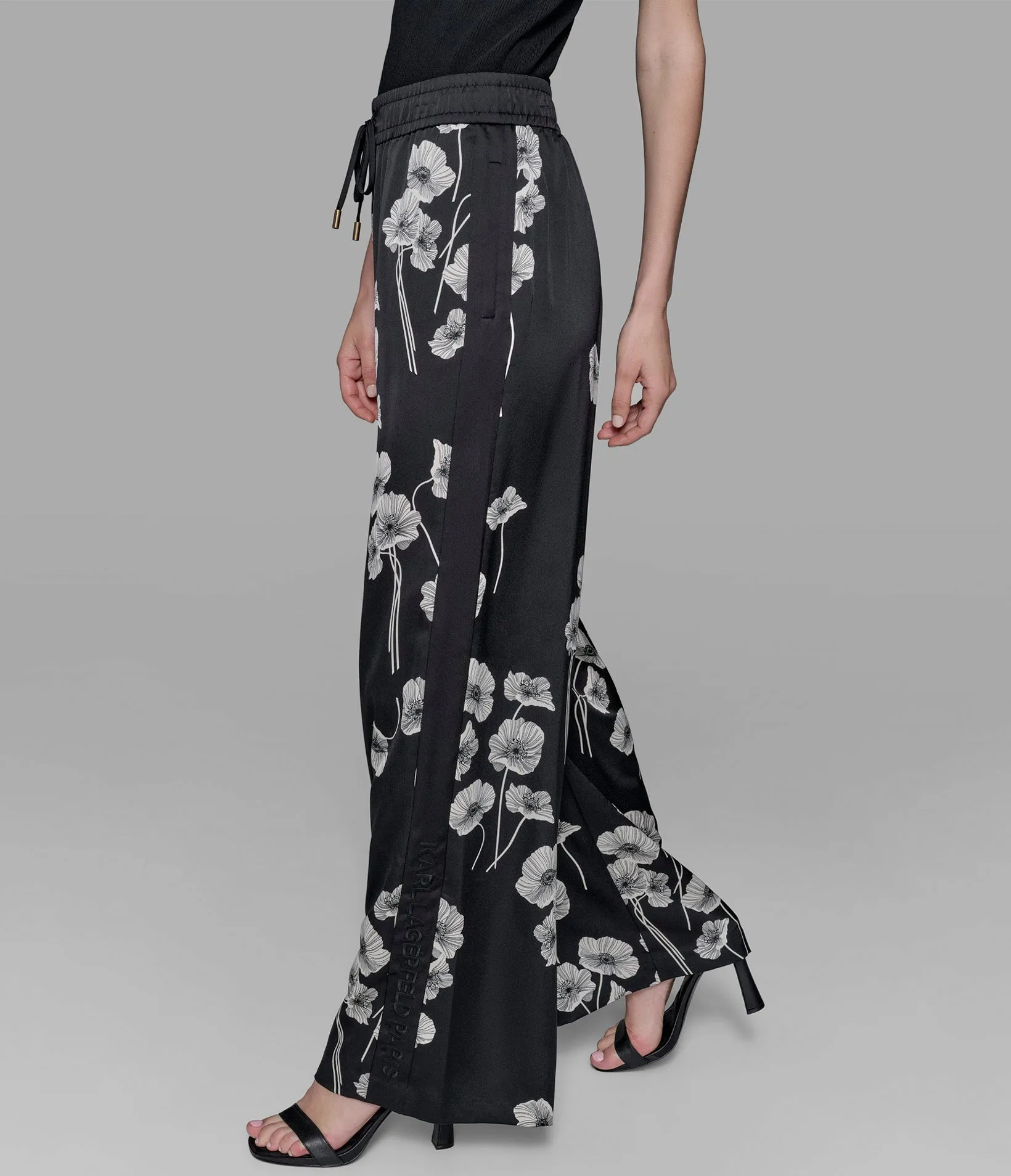 SILKY WIDE LEG PANTS sold by Karl Lagerfeld Paris product image thumbnail 5