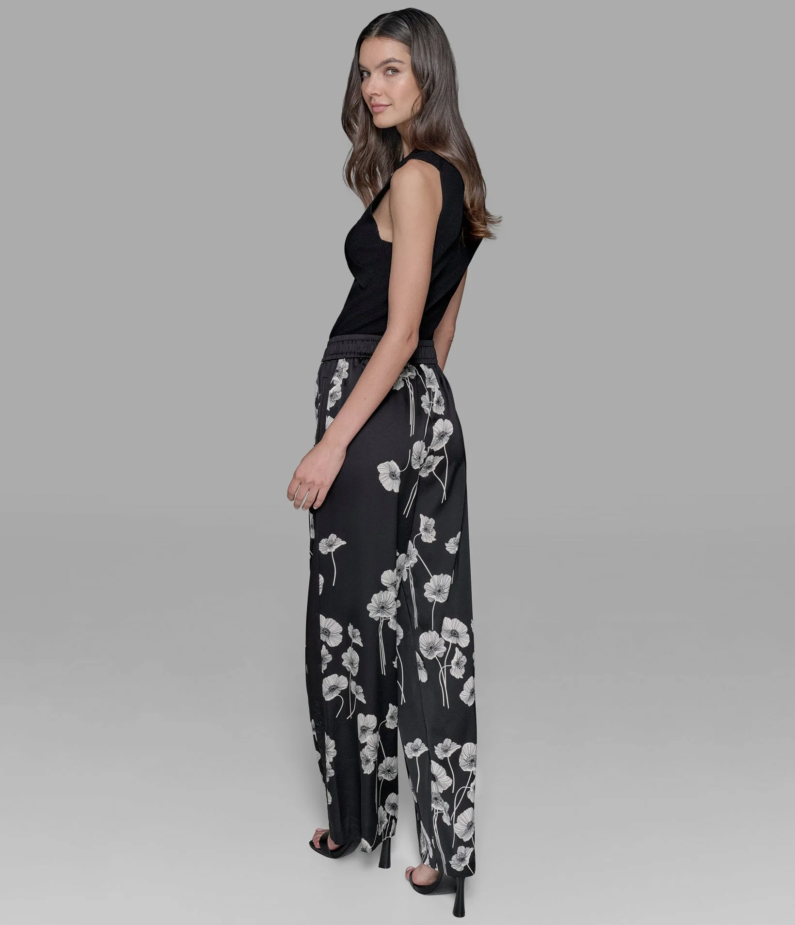 SILKY WIDE LEG PANTS sold by Karl Lagerfeld Paris product image thumbnail 2
