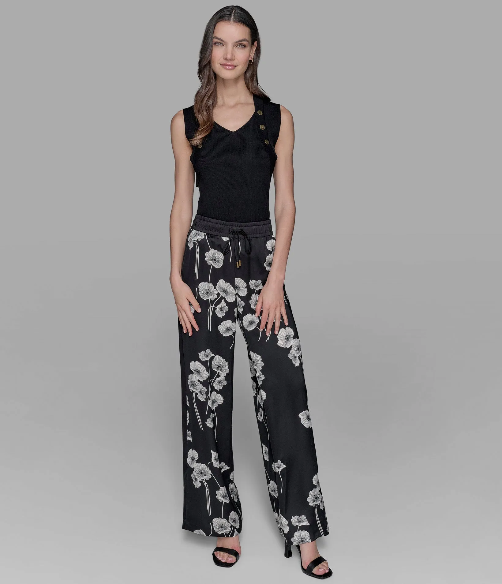 SILKY WIDE LEG PANTS sold by Karl Lagerfeld Paris