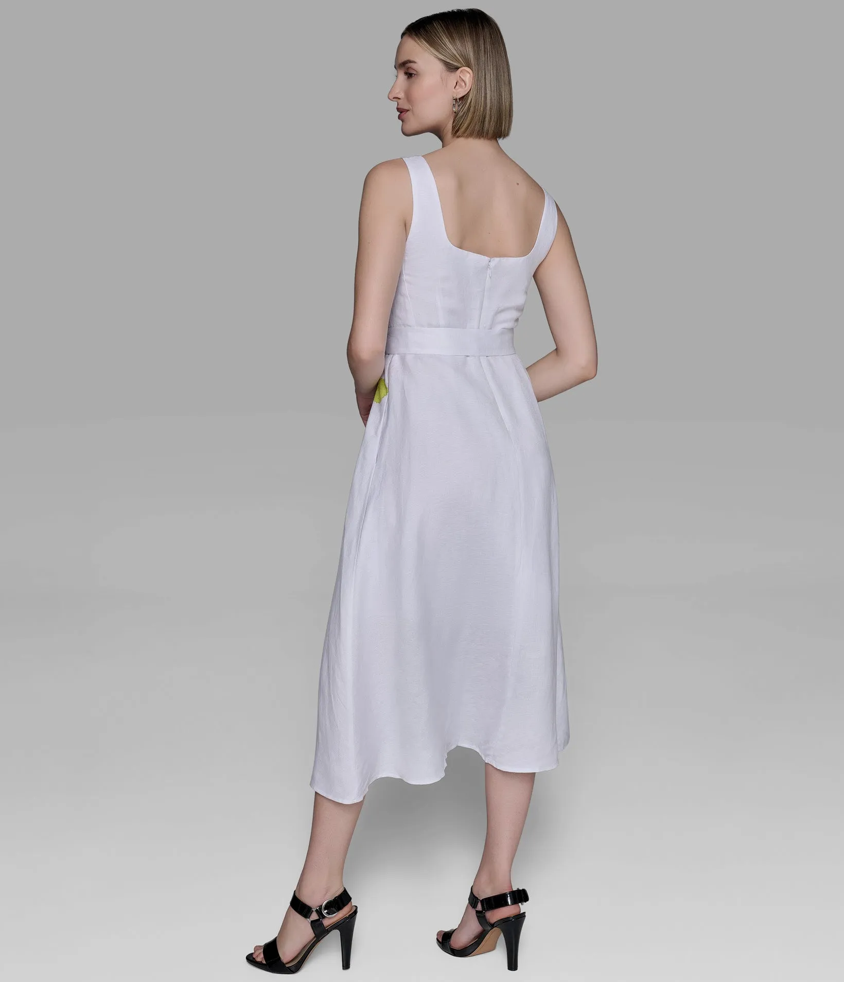 SLEEVELESS PRINTED MIDI DRESS sold by Karl Lagerfeld Paris product image thumbnail 2