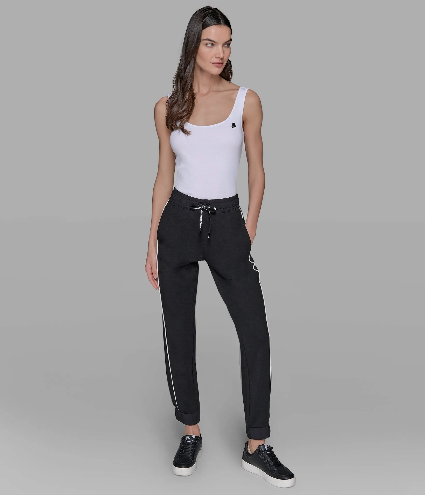 TIPPED FRENCH TERRY JOGGER sold by Karl Lagerfeld Paris