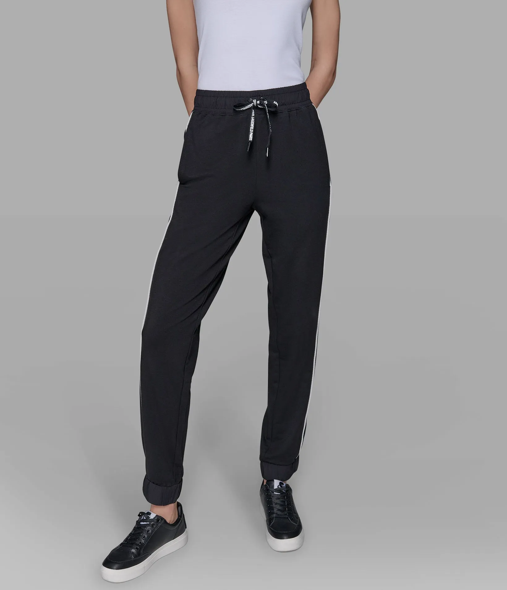 TIPPED FRENCH TERRY JOGGER sold by Karl Lagerfeld Paris product image thumbnail 3