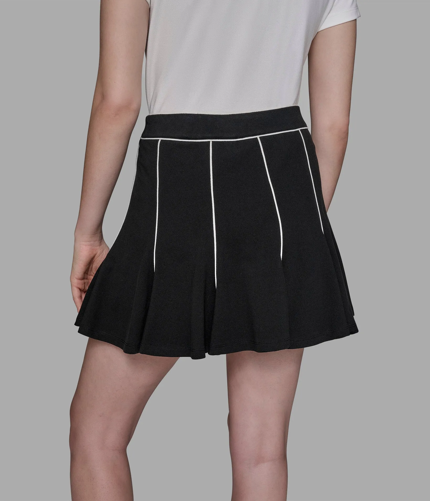 TIPPED TENNIS SKIRT sold by Karl Lagerfeld Paris product image thumbnail 4