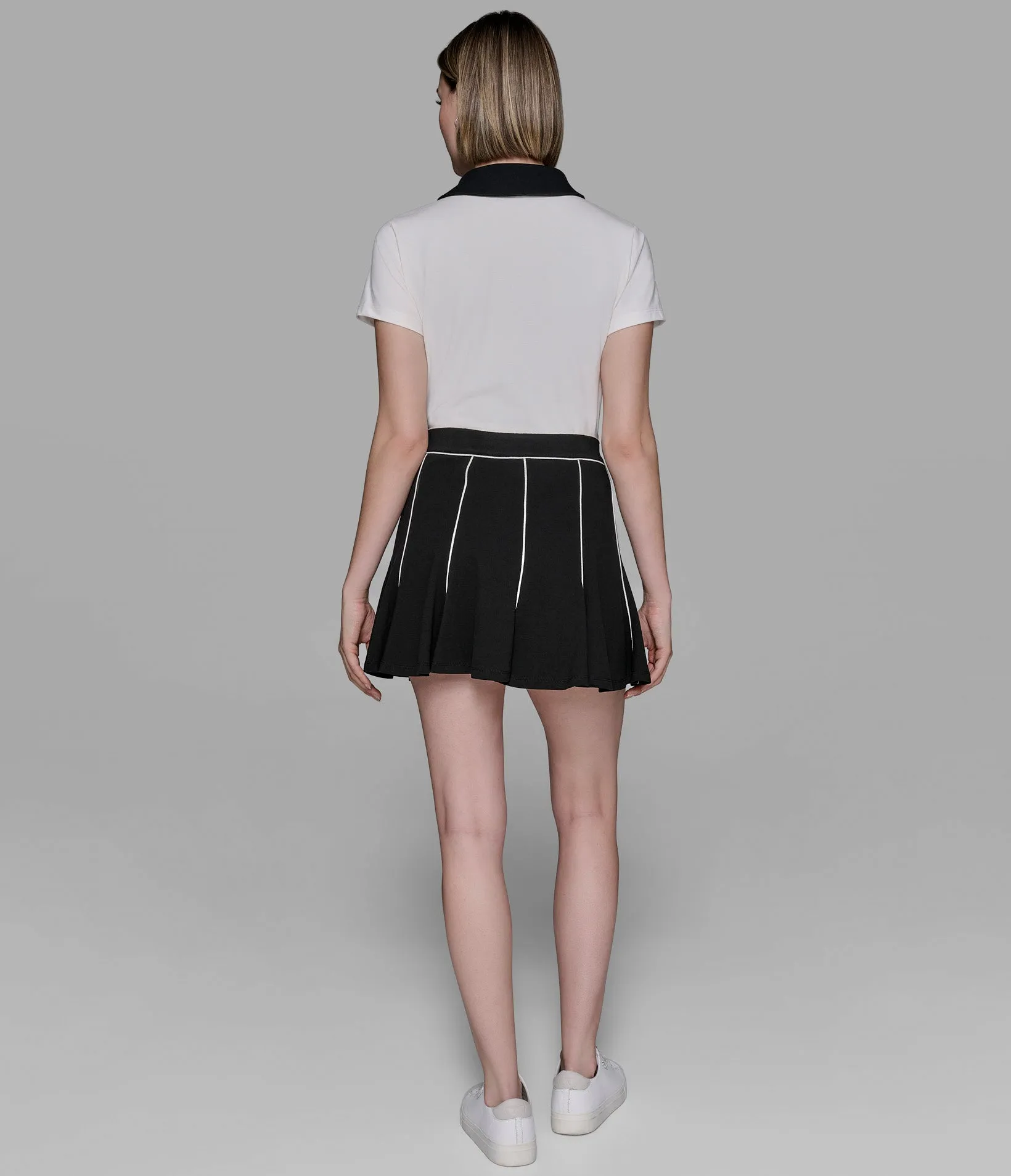 TIPPED TENNIS SKIRT sold by Karl Lagerfeld Paris product image thumbnail 2
