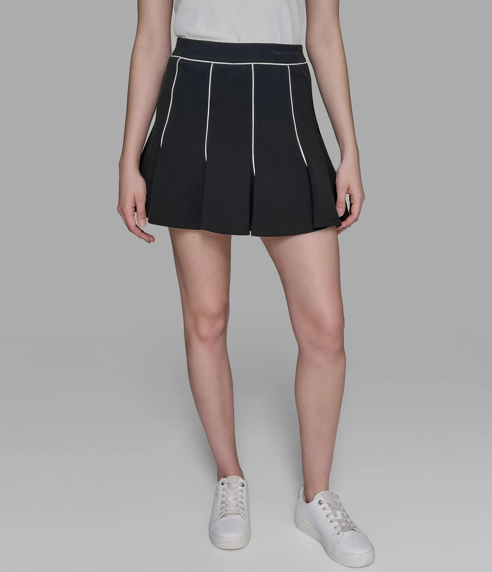 TIPPED TENNIS SKIRT sold by Karl Lagerfeld Paris product image thumbnail 3