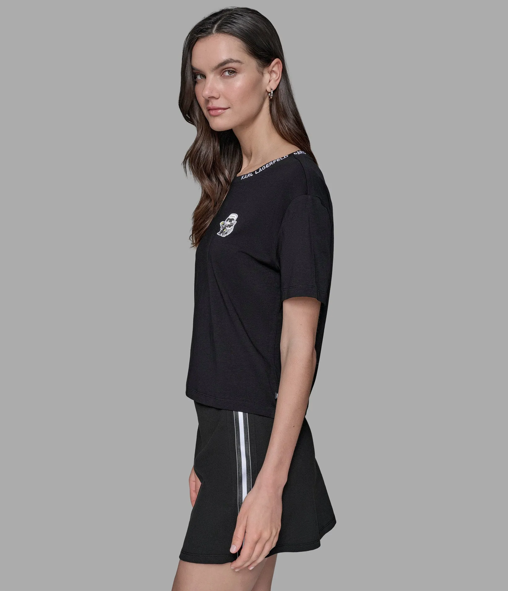 DUO PATCH TEE sold by Karl Lagerfeld Paris product image thumbnail 4