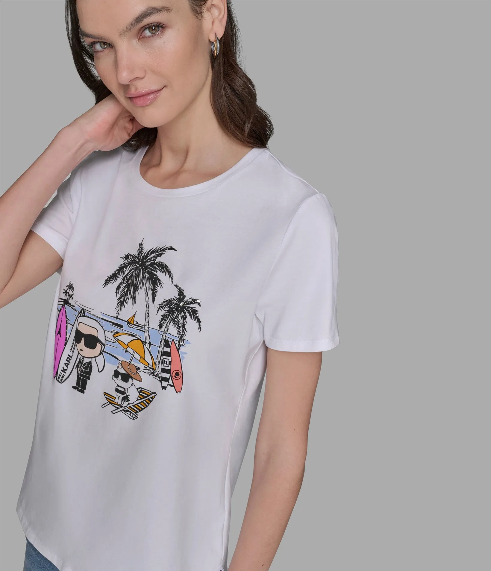 SURFER KARL TEE sold by Karl Lagerfeld Paris product image thumbnail 5