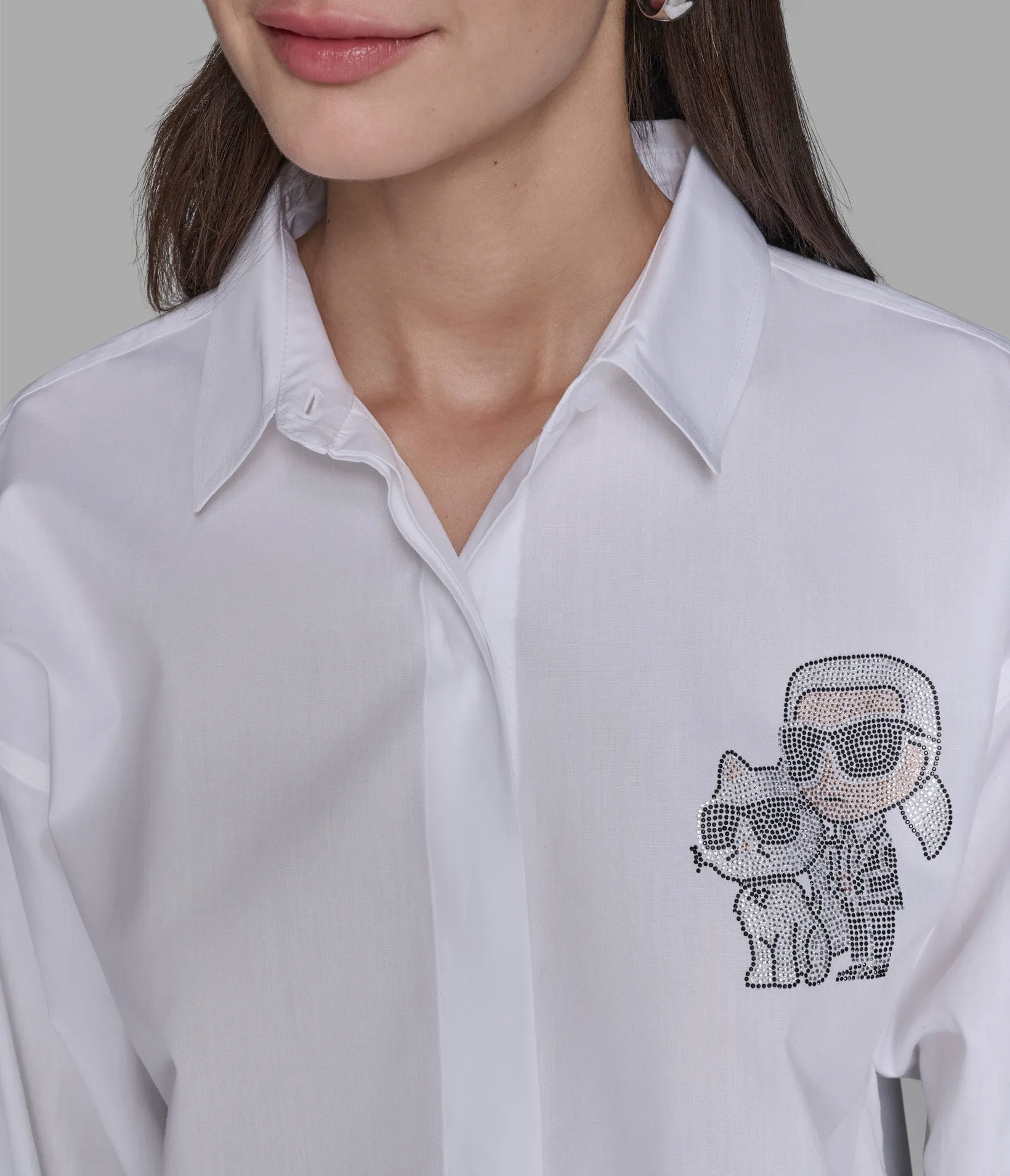 DUO POPLIN SHIRT sold by Karl Lagerfeld Paris product image thumbnail 5