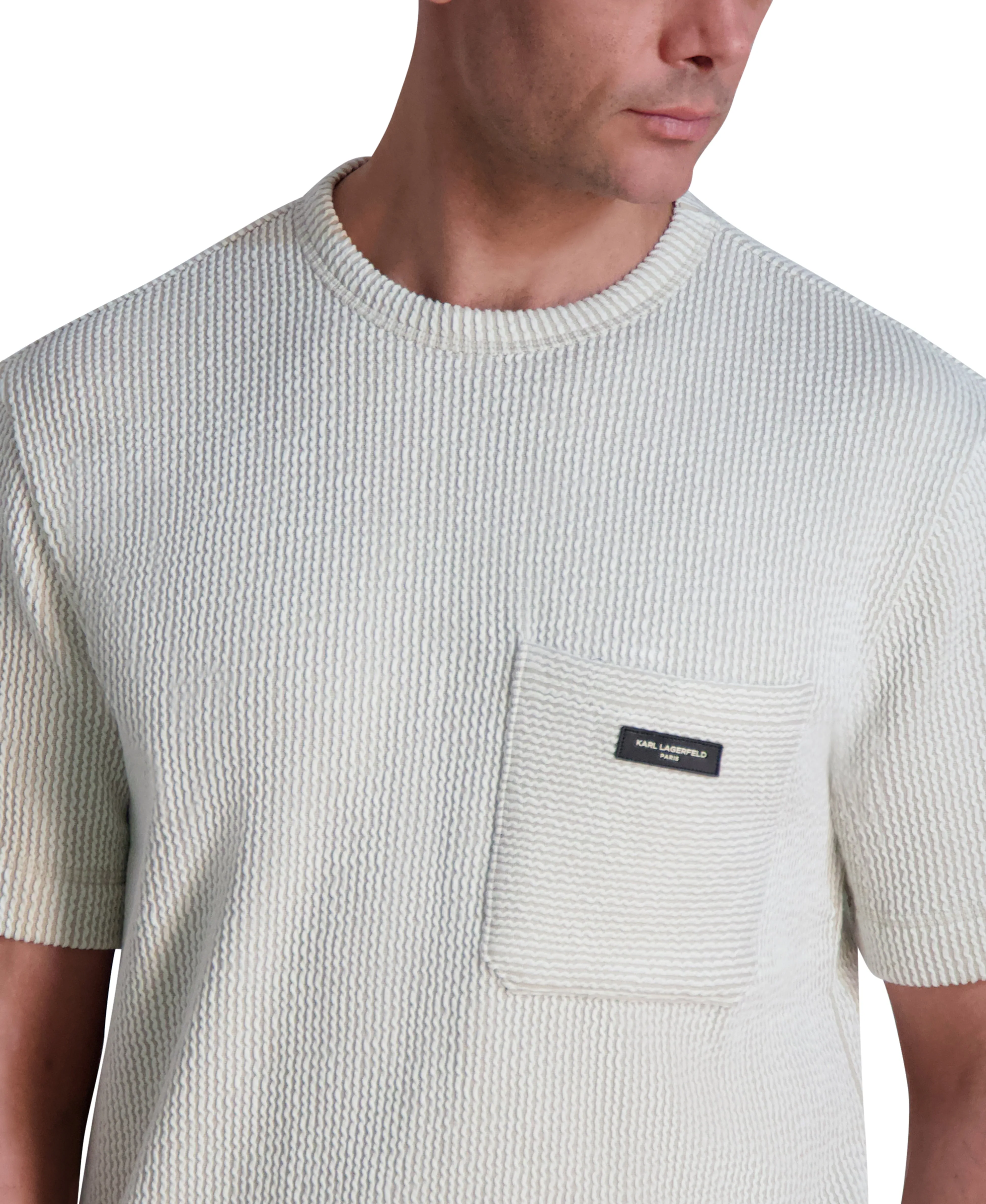 TEXTURED OVERSIZED TEE sold by Karl Lagerfeld Paris product image thumbnail 5