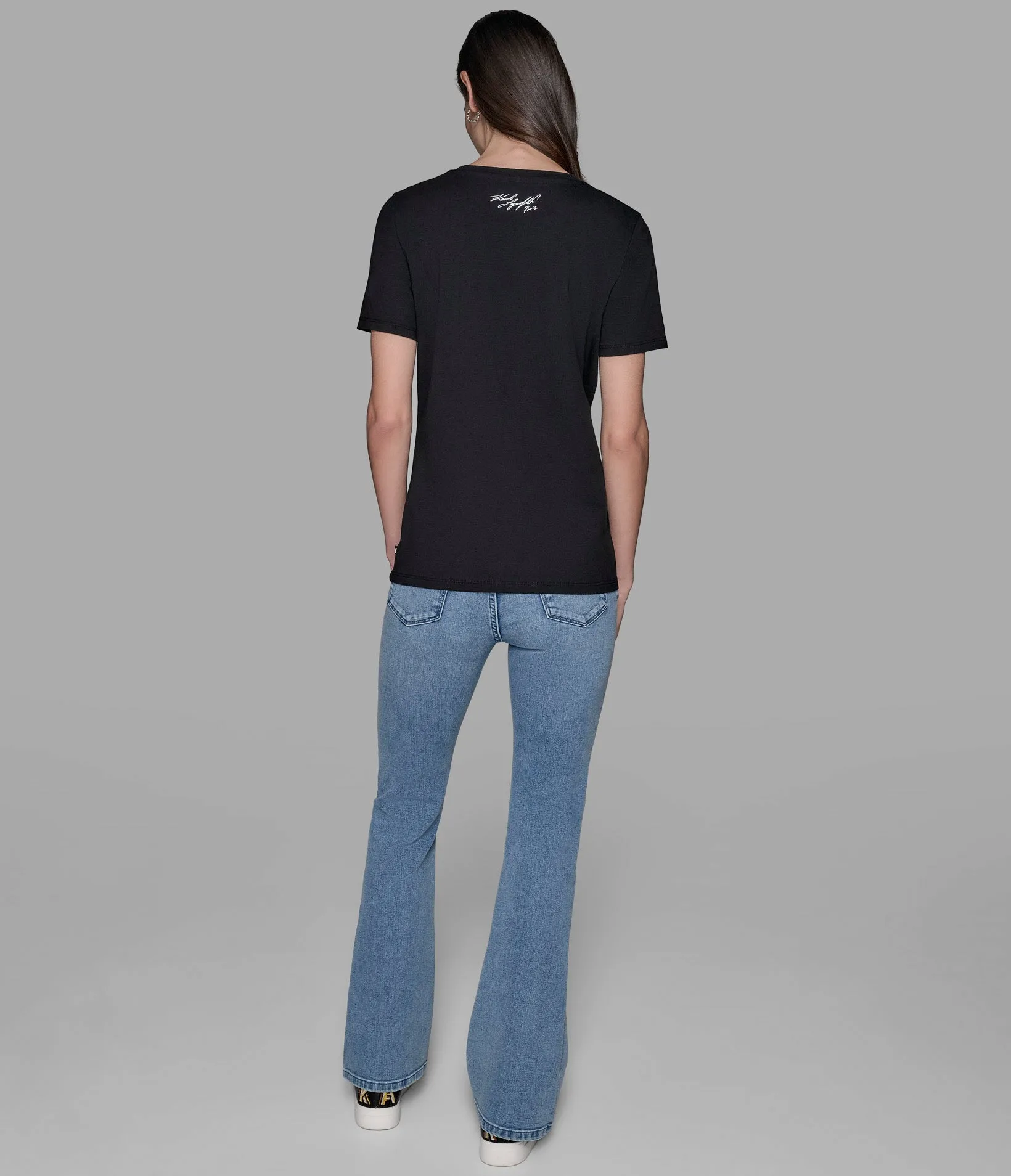 KARL SCRIPT WHIMSY TEE sold by Karl Lagerfeld Paris product image thumbnail 2