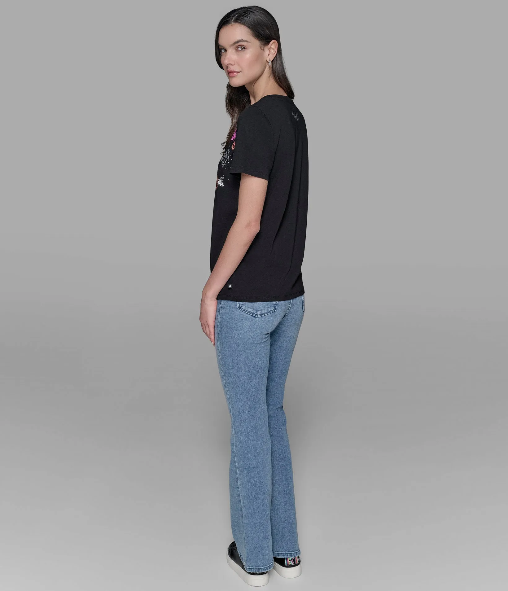 LUXE EMBELLISHED WHIMSY TEE sold by Karl Lagerfeld Paris product image thumbnail 2