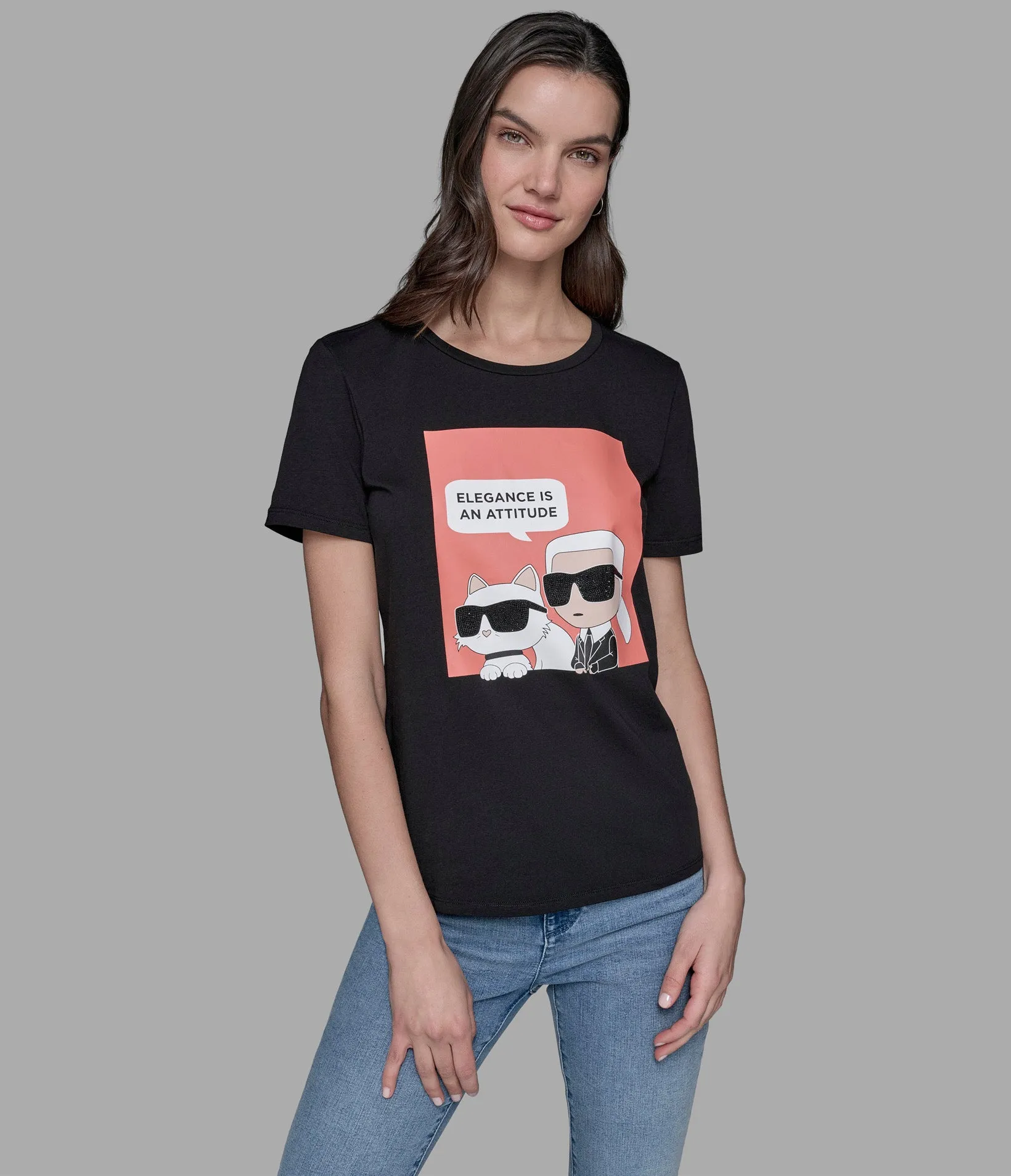 ELEGANCE QUOTE TEE sold by Karl Lagerfeld Paris