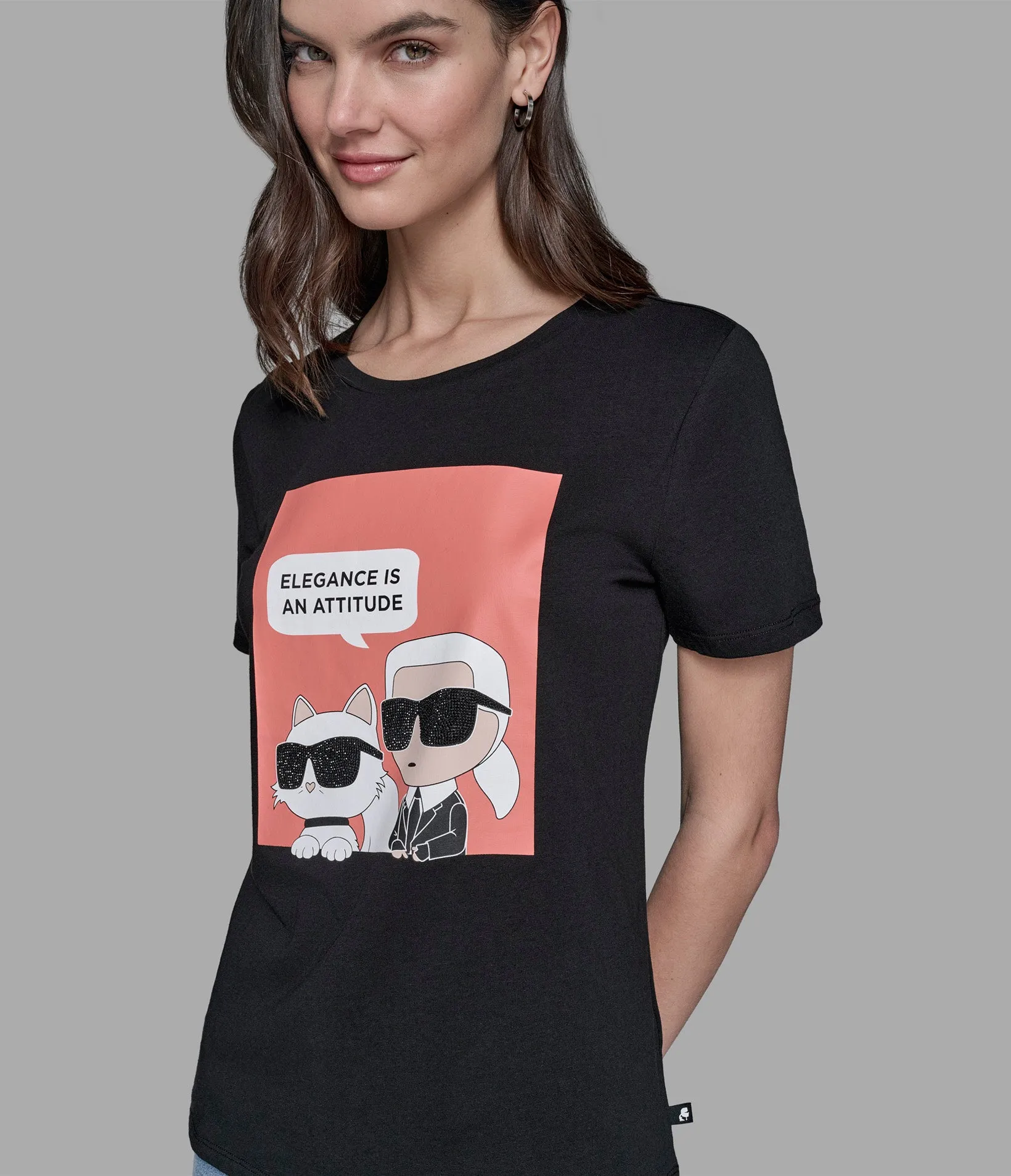 ELEGANCE QUOTE TEE sold by Karl Lagerfeld Paris product image thumbnail 5