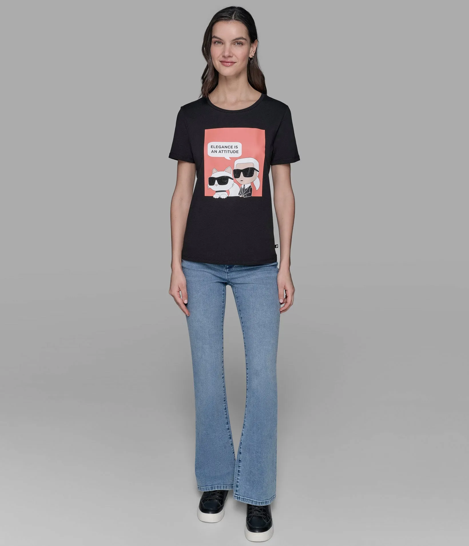 ELEGANCE QUOTE TEE sold by Karl Lagerfeld Paris product image thumbnail 3