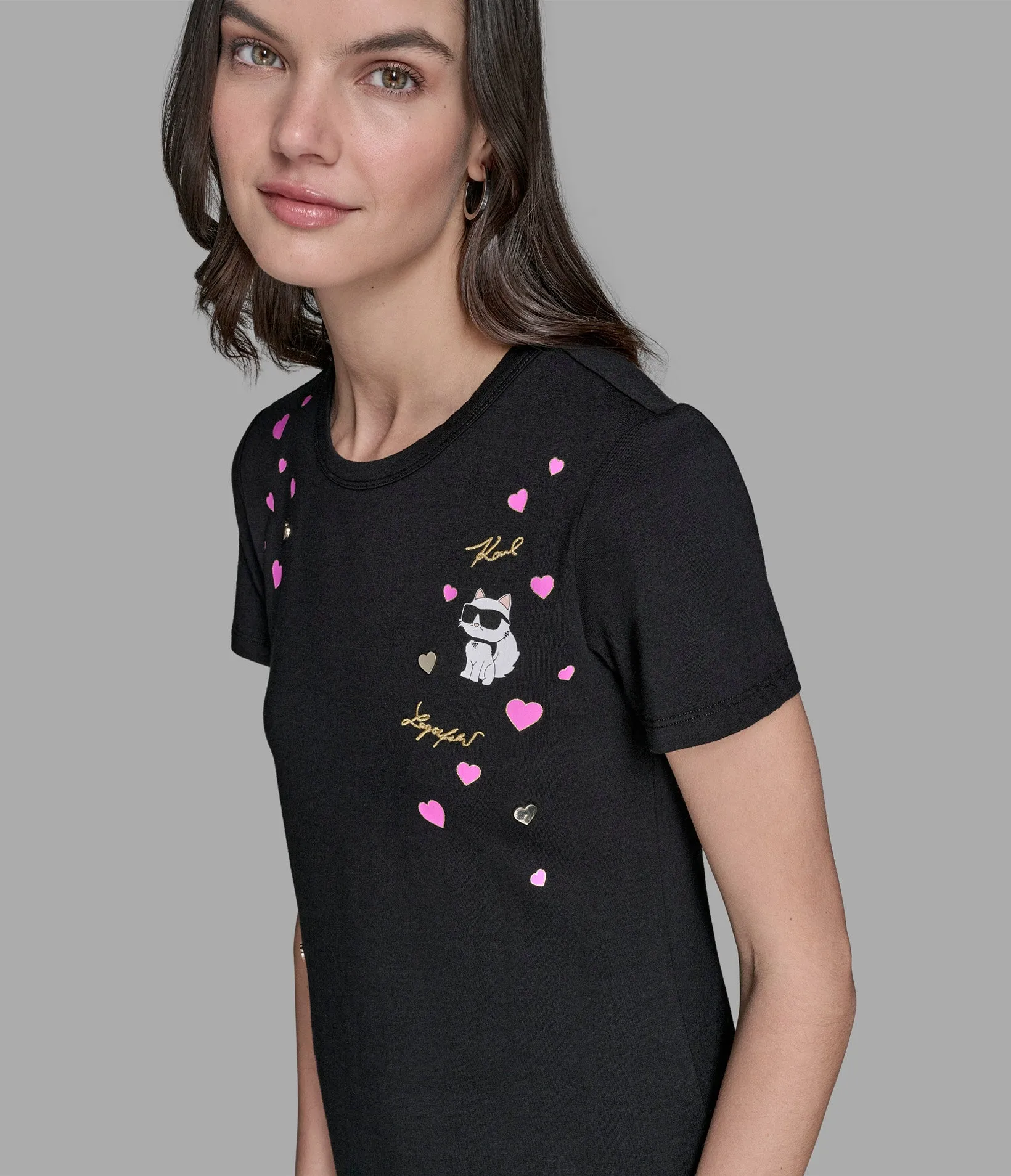 CATE PINS T-SHIRT DRESS sold by Karl Lagerfeld Paris product image thumbnail 5