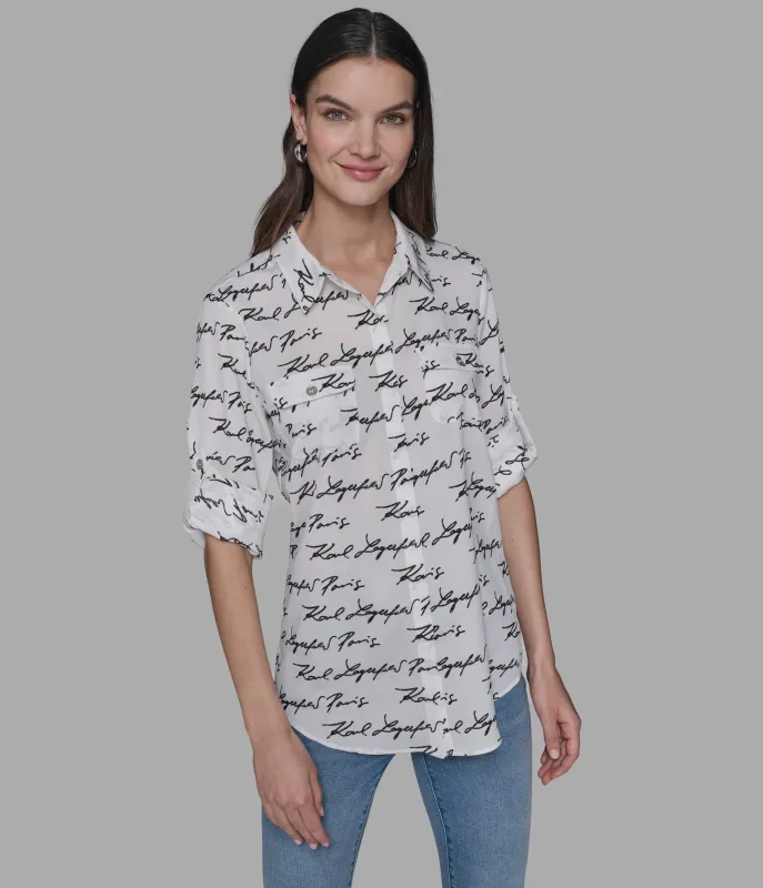 DUO IN PARIS WHIMSY BLOUSE sold by Karl Lagerfeld Paris