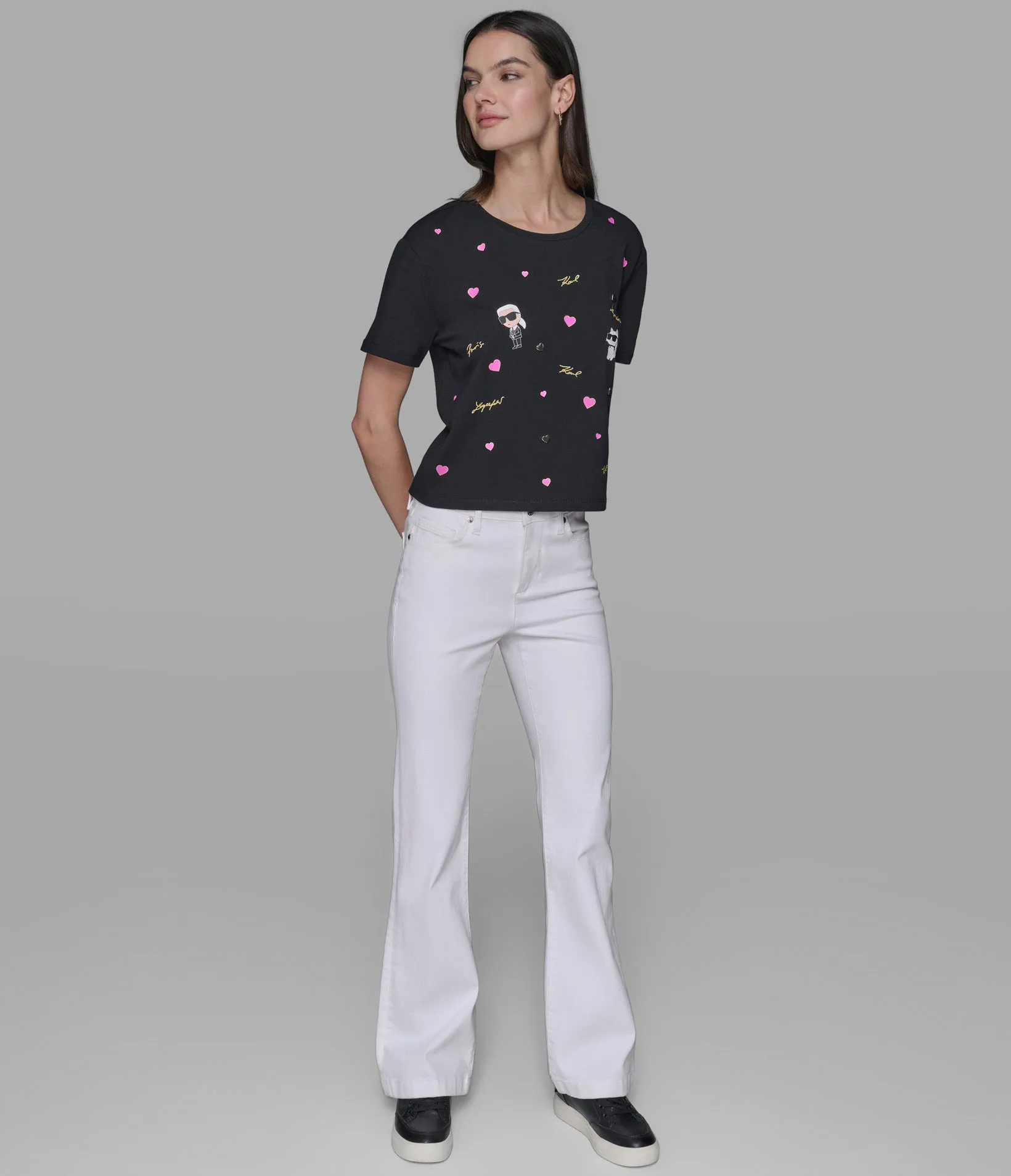 CATE PINS TEE sold by Karl Lagerfeld Paris product image thumbnail 3