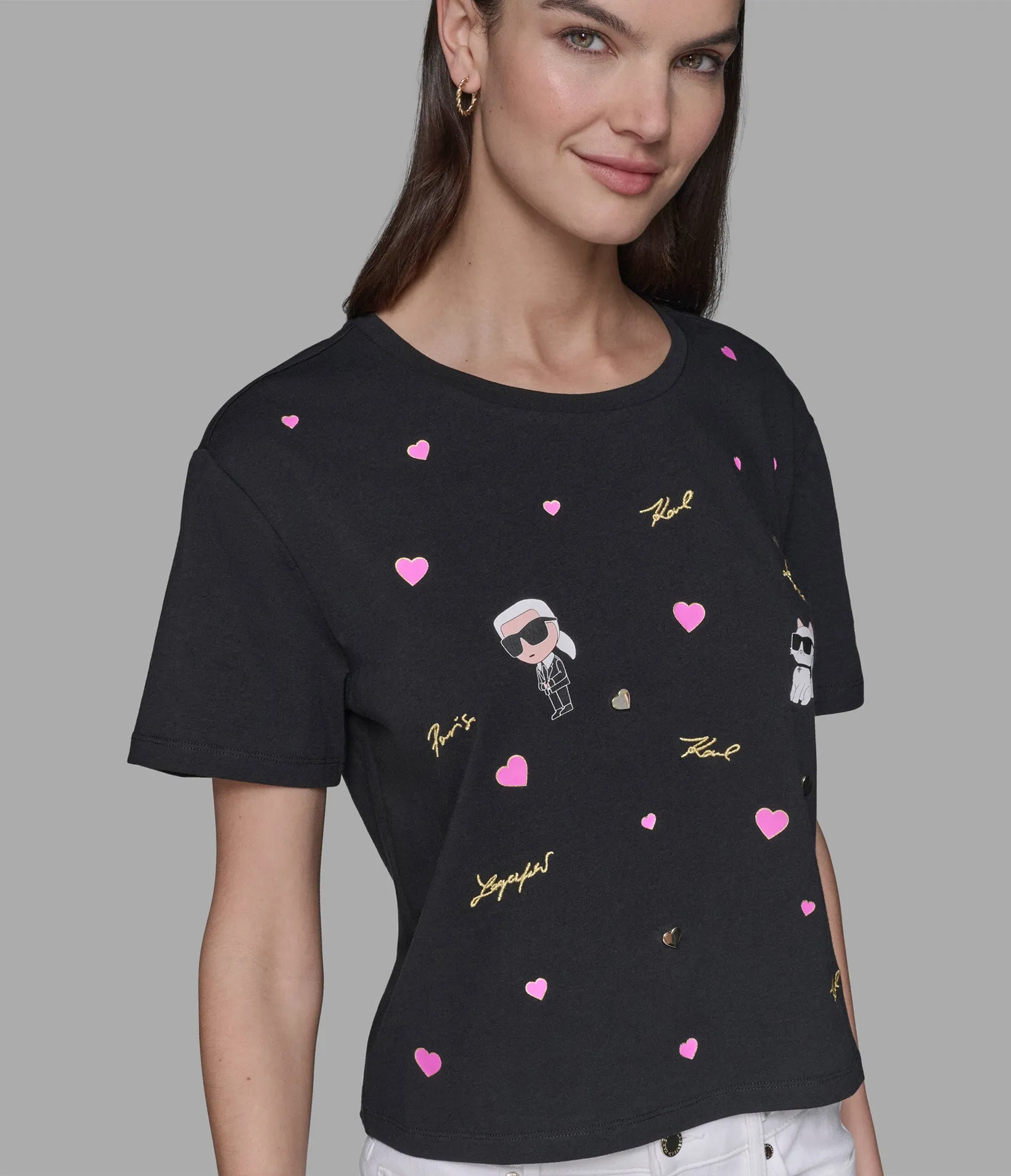 CATE PINS TEE sold by Karl Lagerfeld Paris product image thumbnail 5
