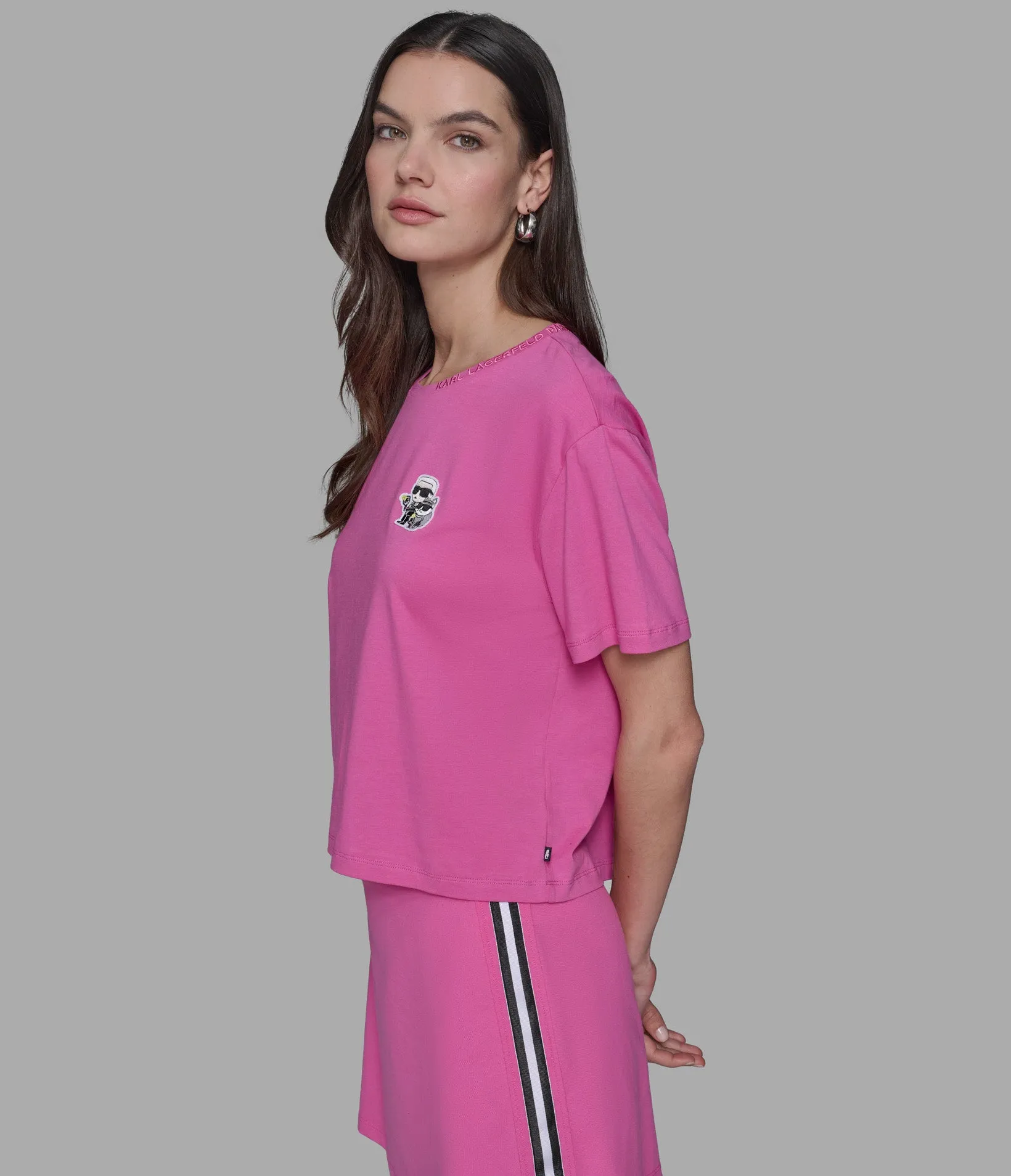 DUO PATCH TEE sold by Karl Lagerfeld Paris product image thumbnail 4