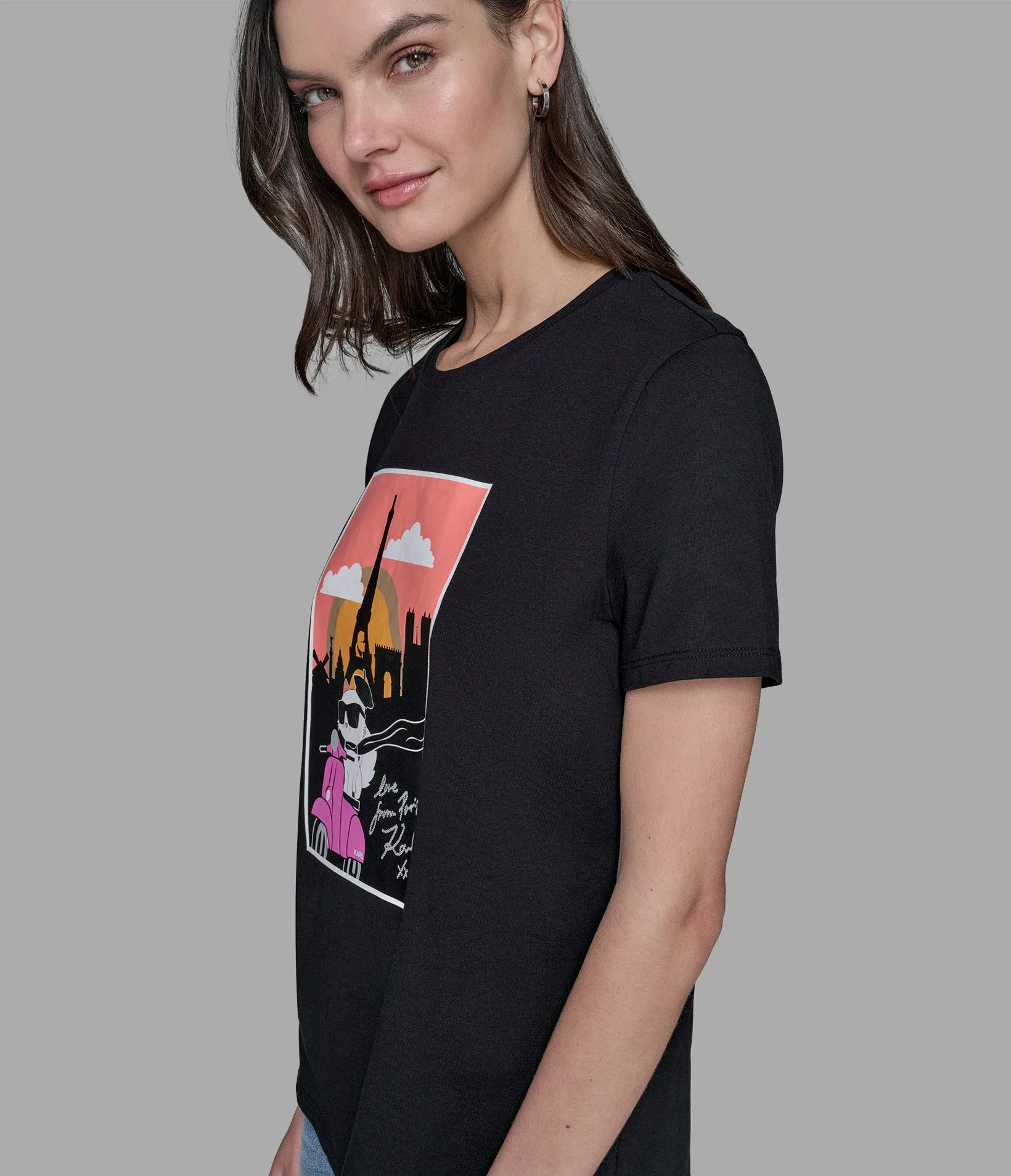 CHOUPETTE VESPA TEE sold by Karl Lagerfeld Paris product image thumbnail 5