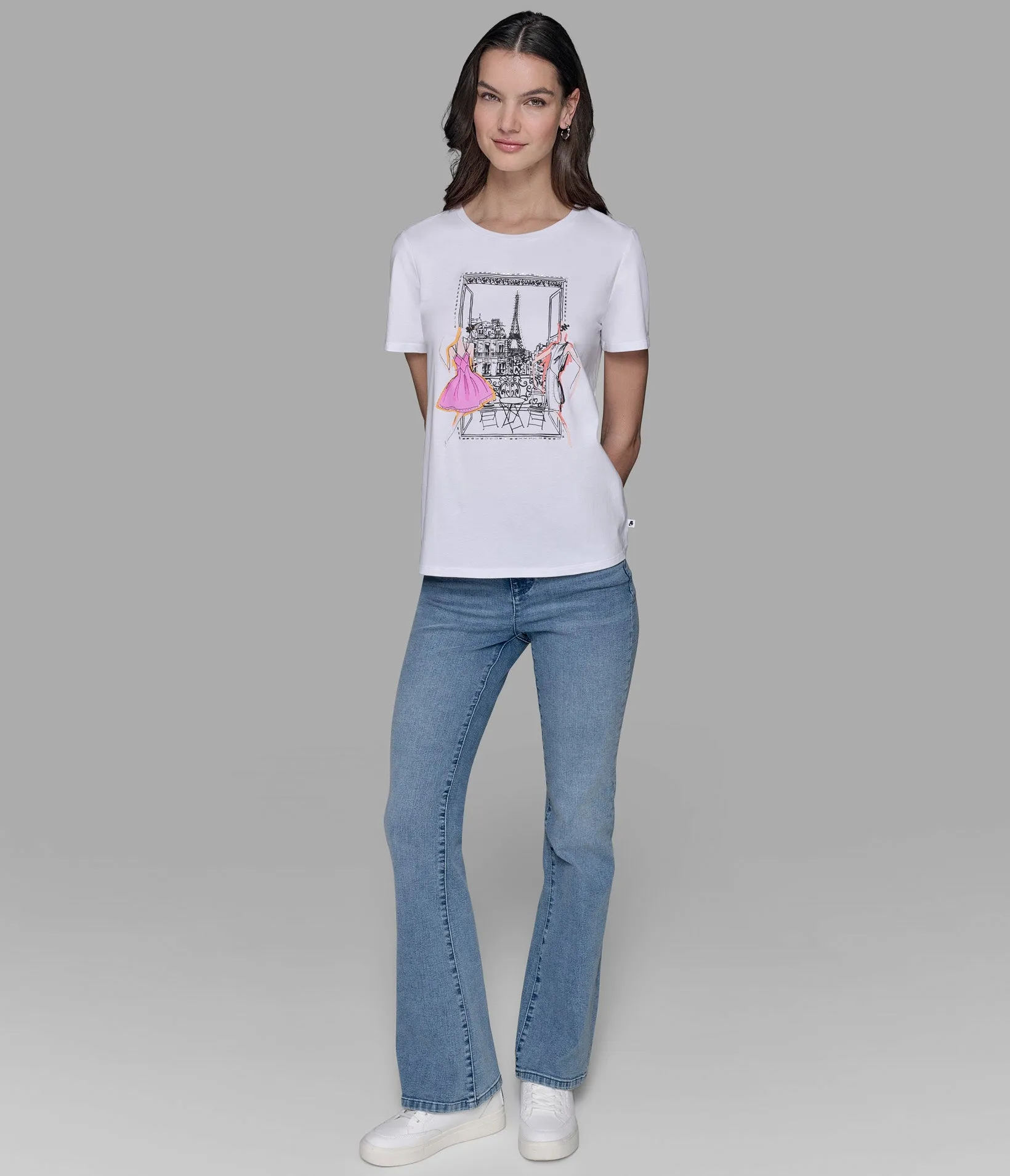 PARIS SCENE TEE sold by Karl Lagerfeld Paris product image thumbnail 3