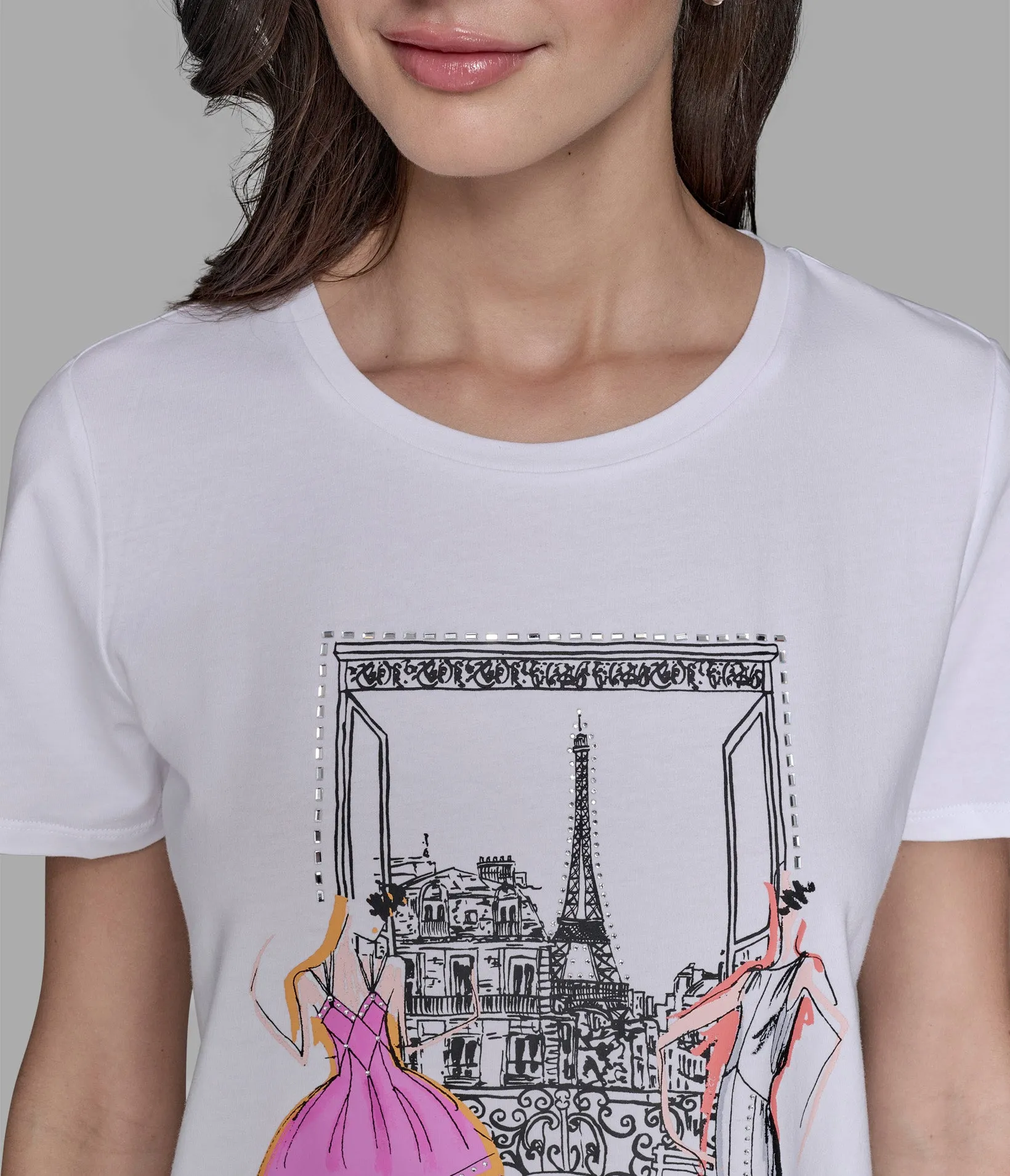 PARIS SCENE TEE sold by Karl Lagerfeld Paris product image thumbnail 5