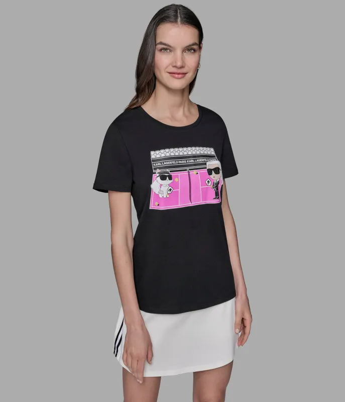 DUO PICKLEBALL TEE sold by Karl Lagerfeld Paris