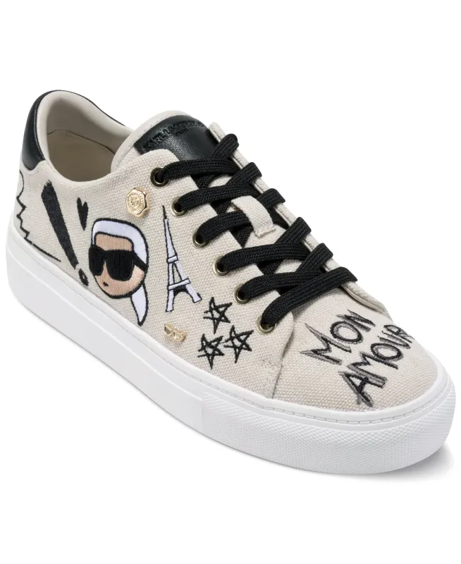 CATE IKONIC LACE UP SNEAKER sold by Karl Lagerfeld Paris