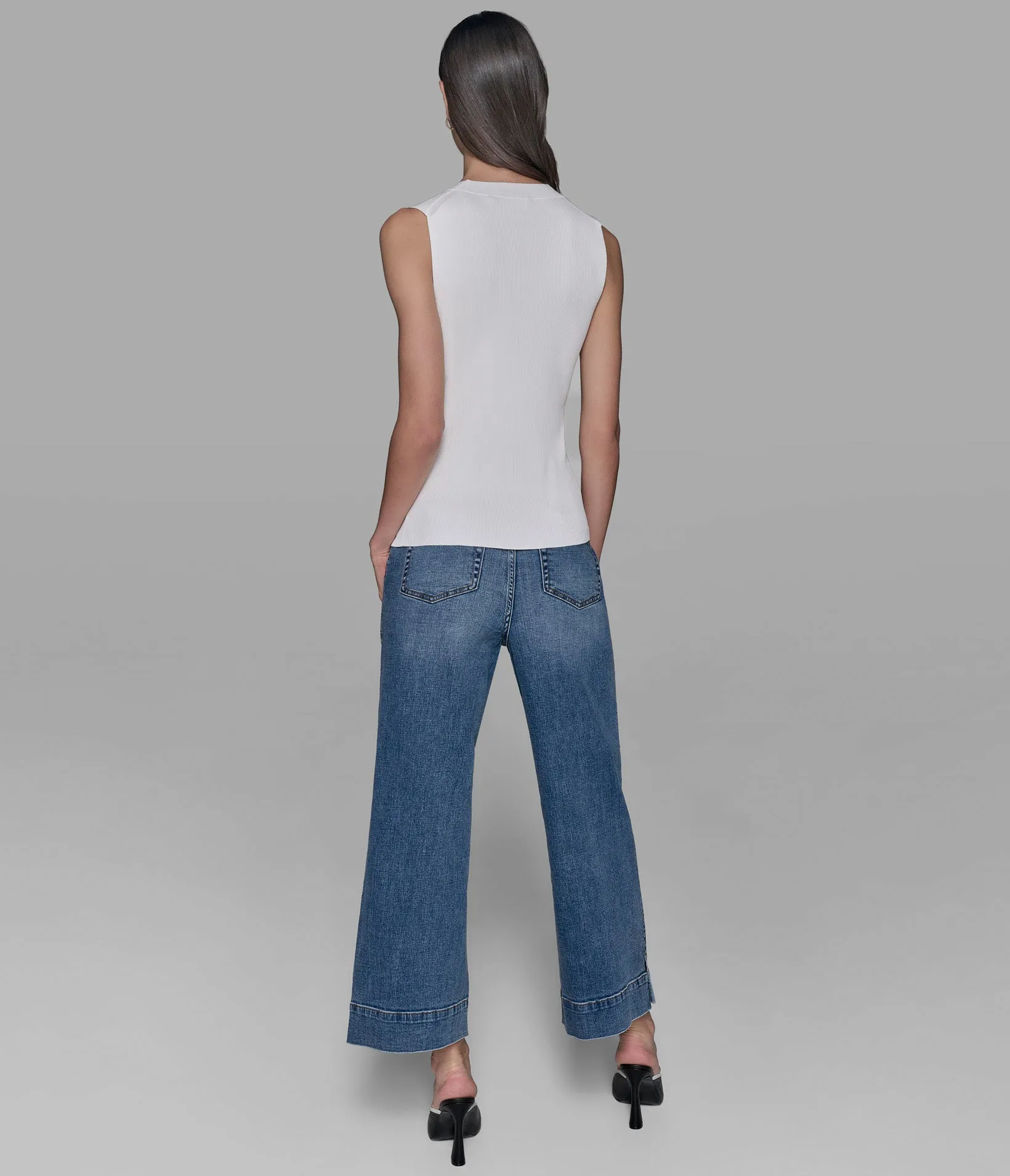 SWEATER TANK WITH BUTTONS sold by Karl Lagerfeld Paris product image thumbnail 2