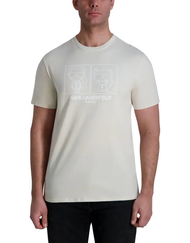 KARL AND CHOUPETTE TEE sold by Karl Lagerfeld Paris