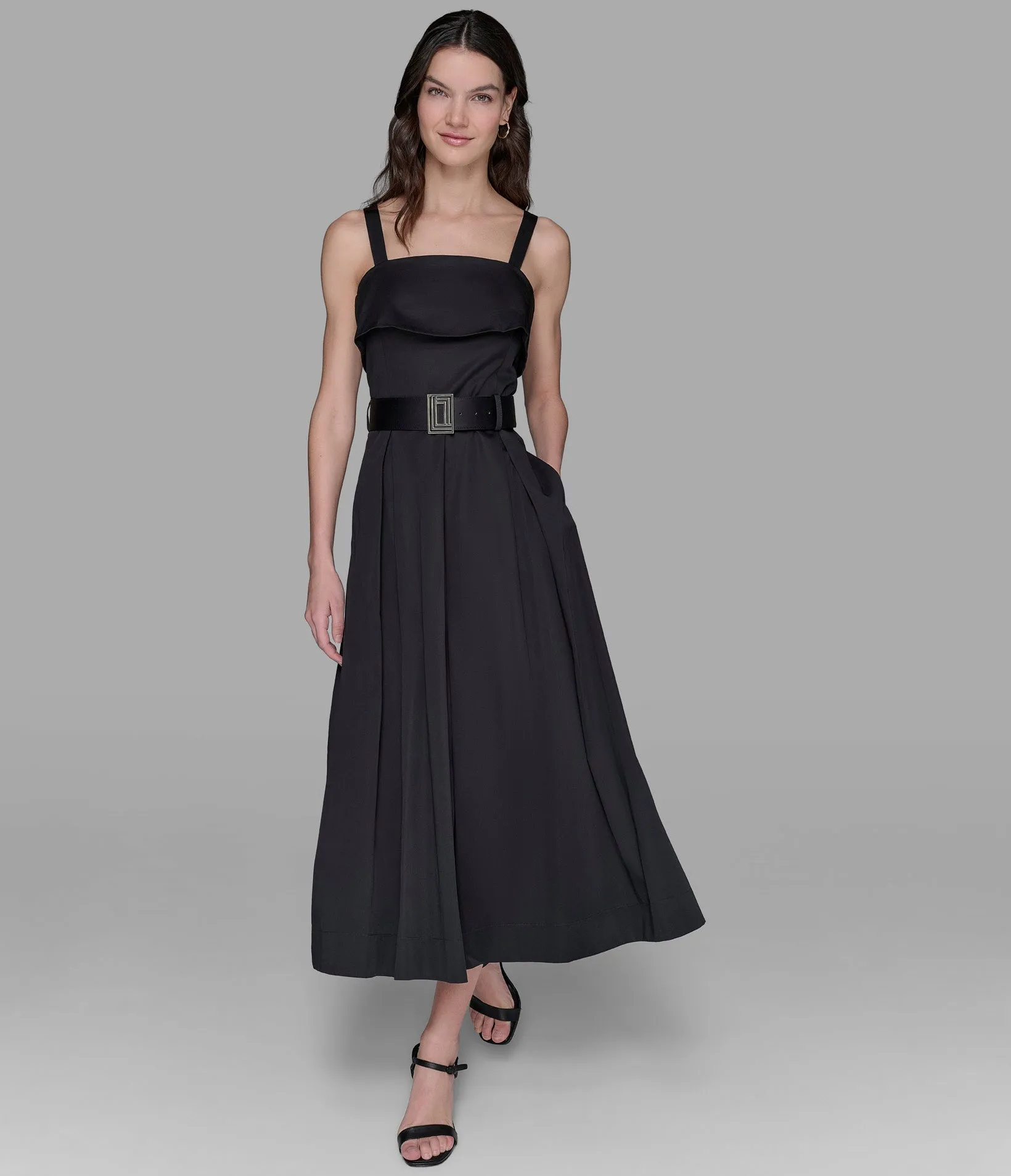 BELTED MIDI DRESS sold by Karl Lagerfeld Paris