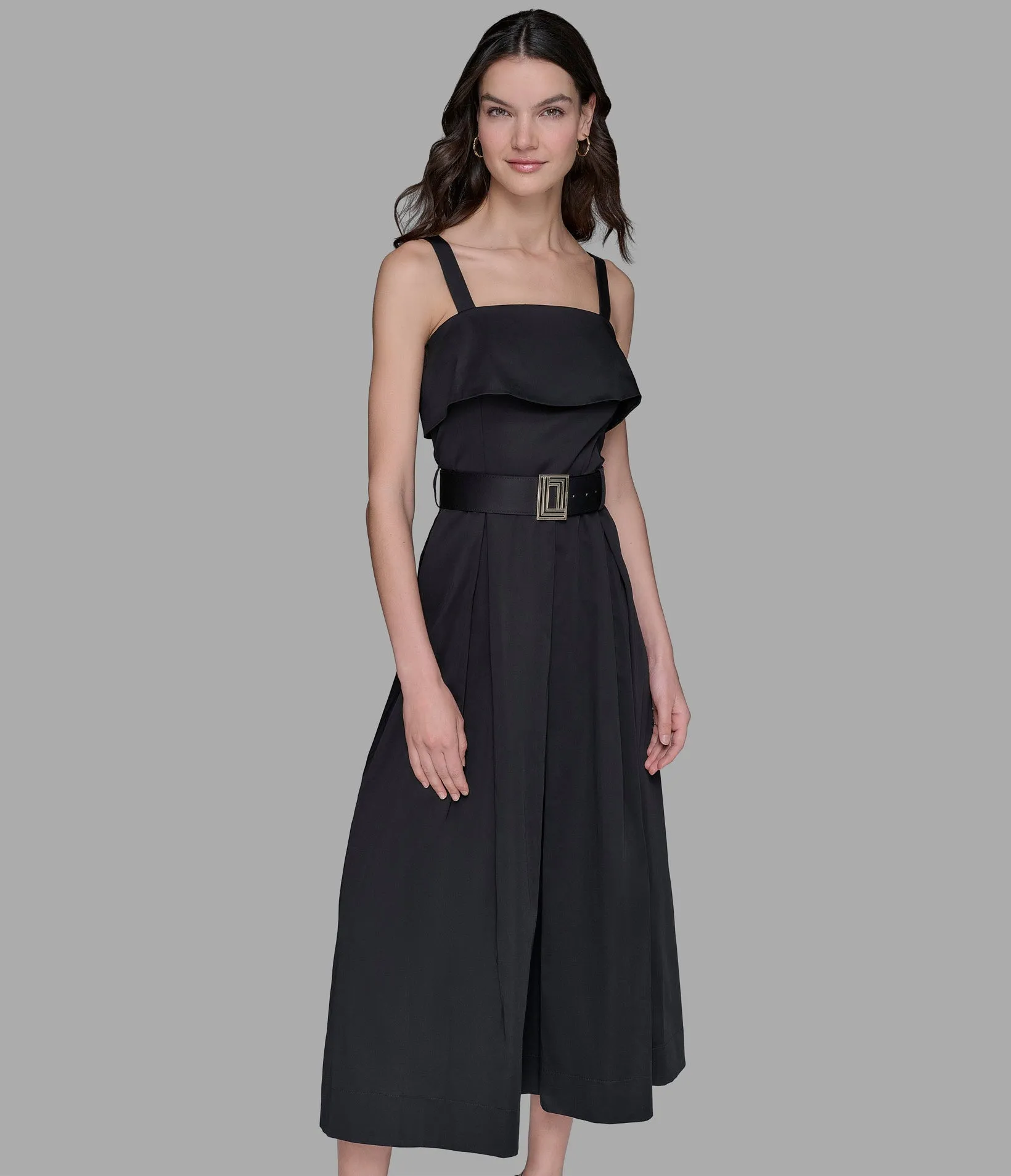 BELTED MIDI DRESS sold by Karl Lagerfeld Paris product image thumbnail 4