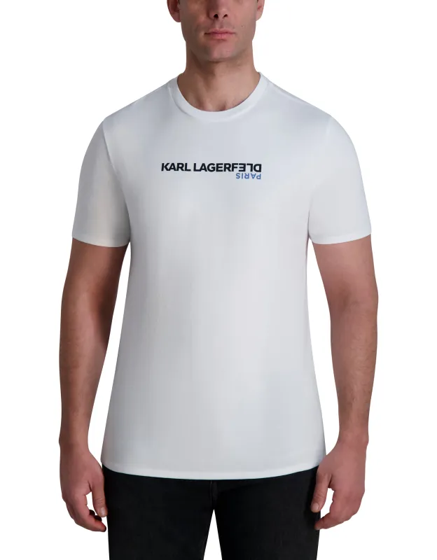 UPSIDE DOWN LOGO TEE sold by Karl Lagerfeld Paris