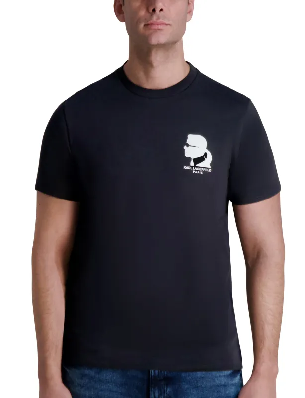 CREW NECK GRAPHIC TEE sold by Karl Lagerfeld Paris