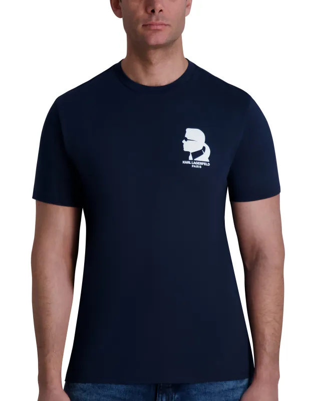 CREW NECK GRAPHIC TEE sold by Karl Lagerfeld Paris