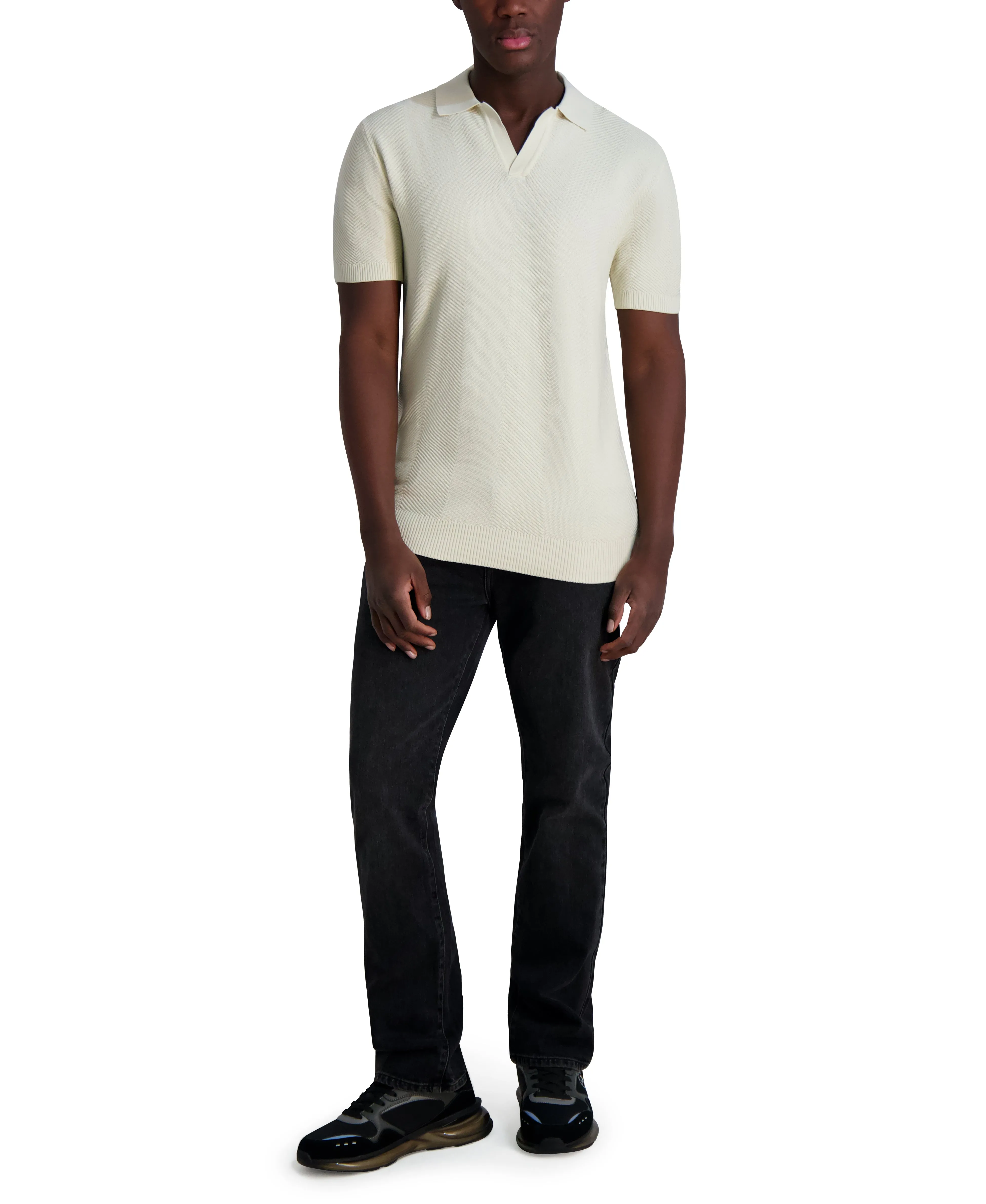 TEXTURED JOHNNY COLLAR sold by Karl Lagerfeld Paris product image thumbnail 4