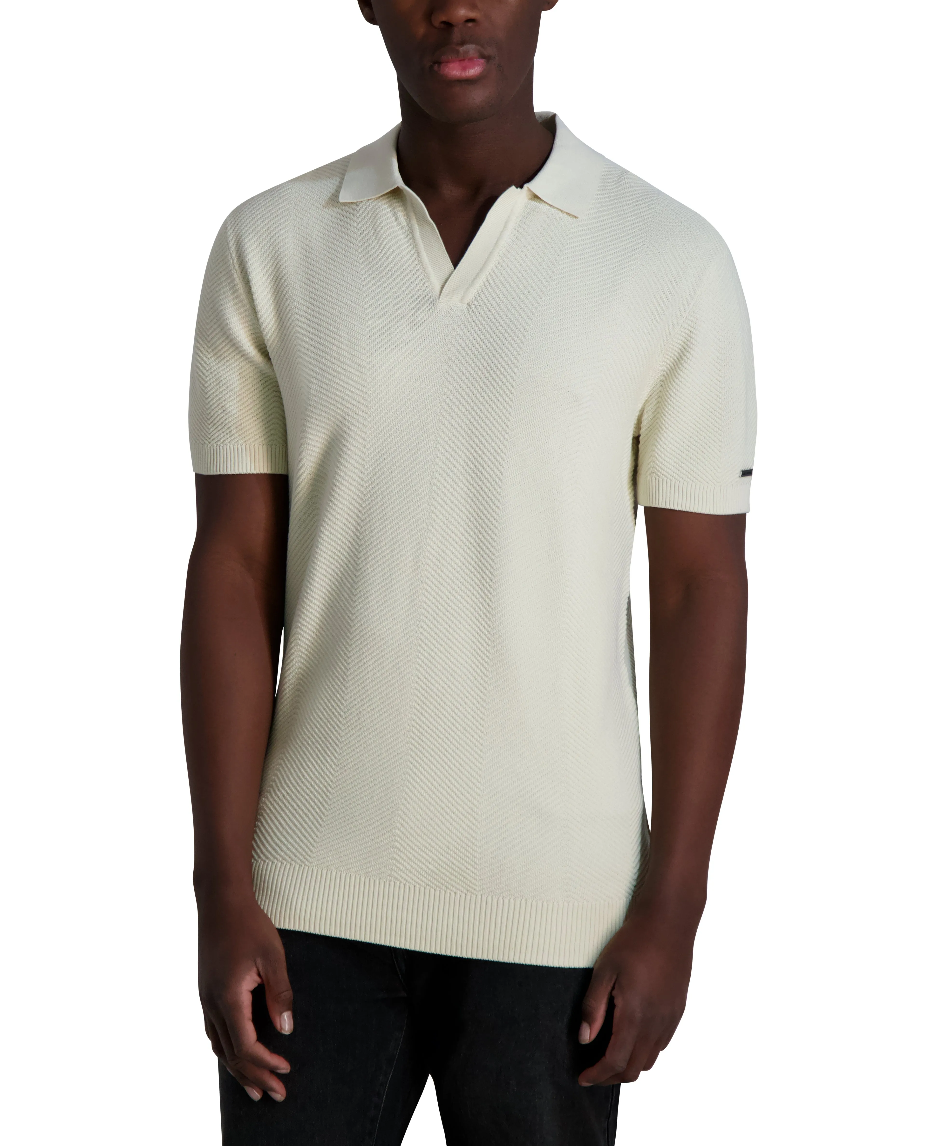 TEXTURED JOHNNY COLLAR sold by Karl Lagerfeld Paris