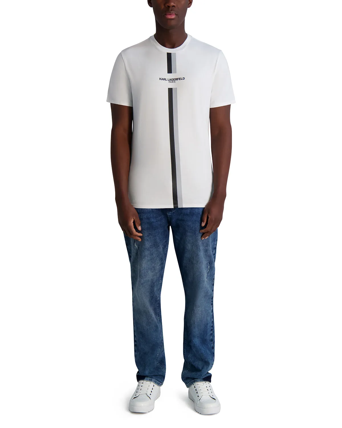 RACING STRIPE LOGO TEE sold by Karl Lagerfeld Paris product image thumbnail 4