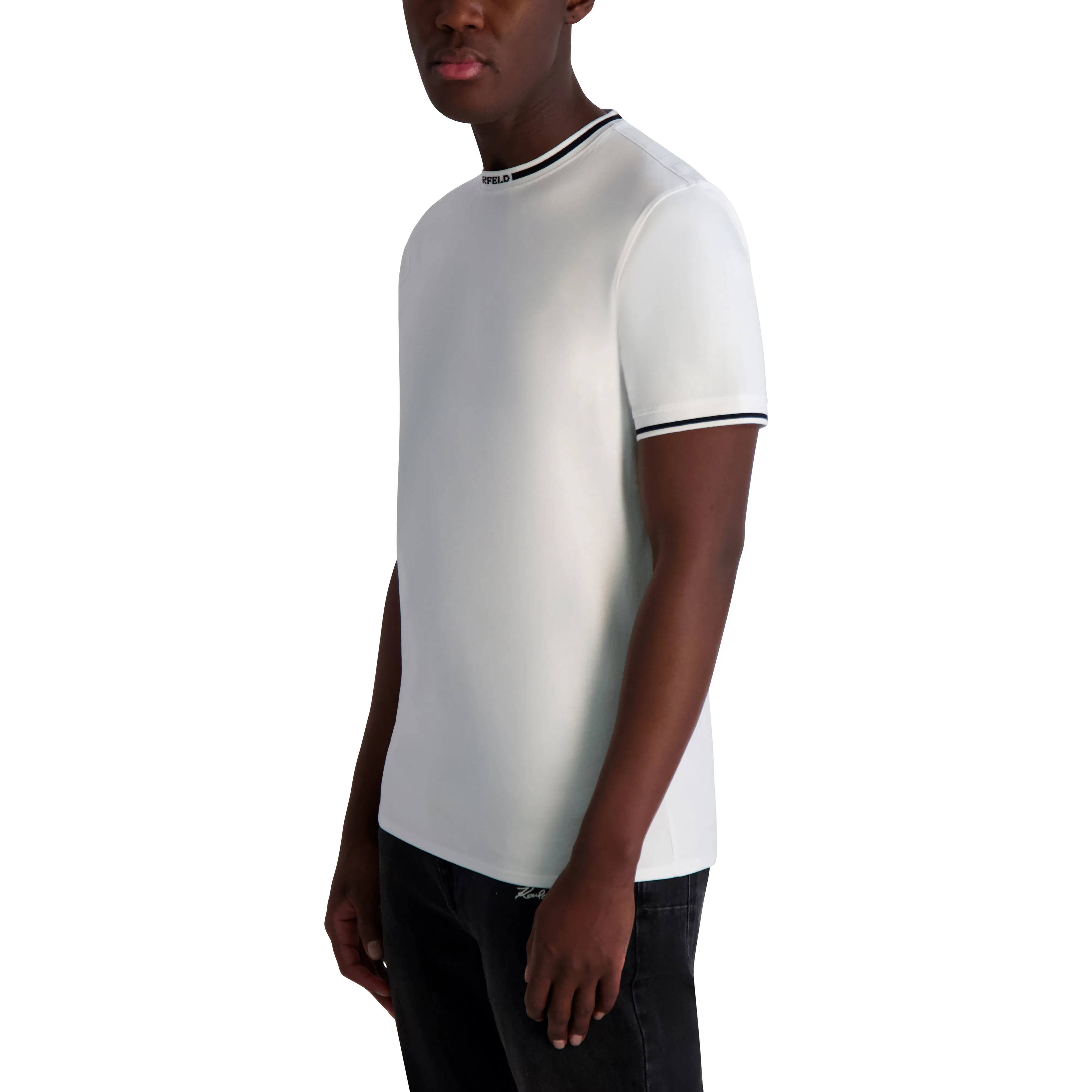 T-SHIRT WITH LOGO COLLAR sold by Karl Lagerfeld Paris product image thumbnail 3