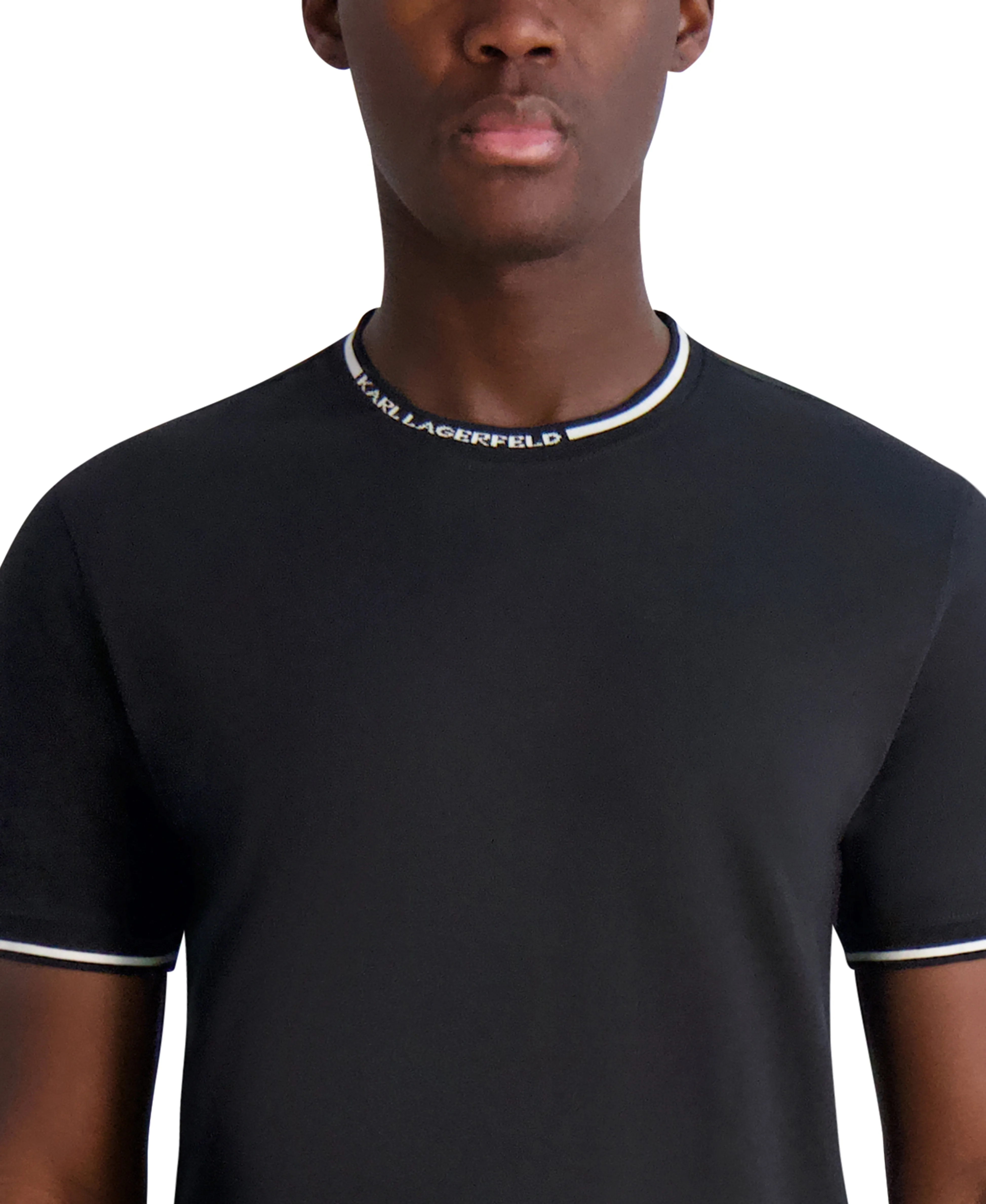 T-SHIRT WITH LOGO COLLAR sold by Karl Lagerfeld Paris product image thumbnail 5